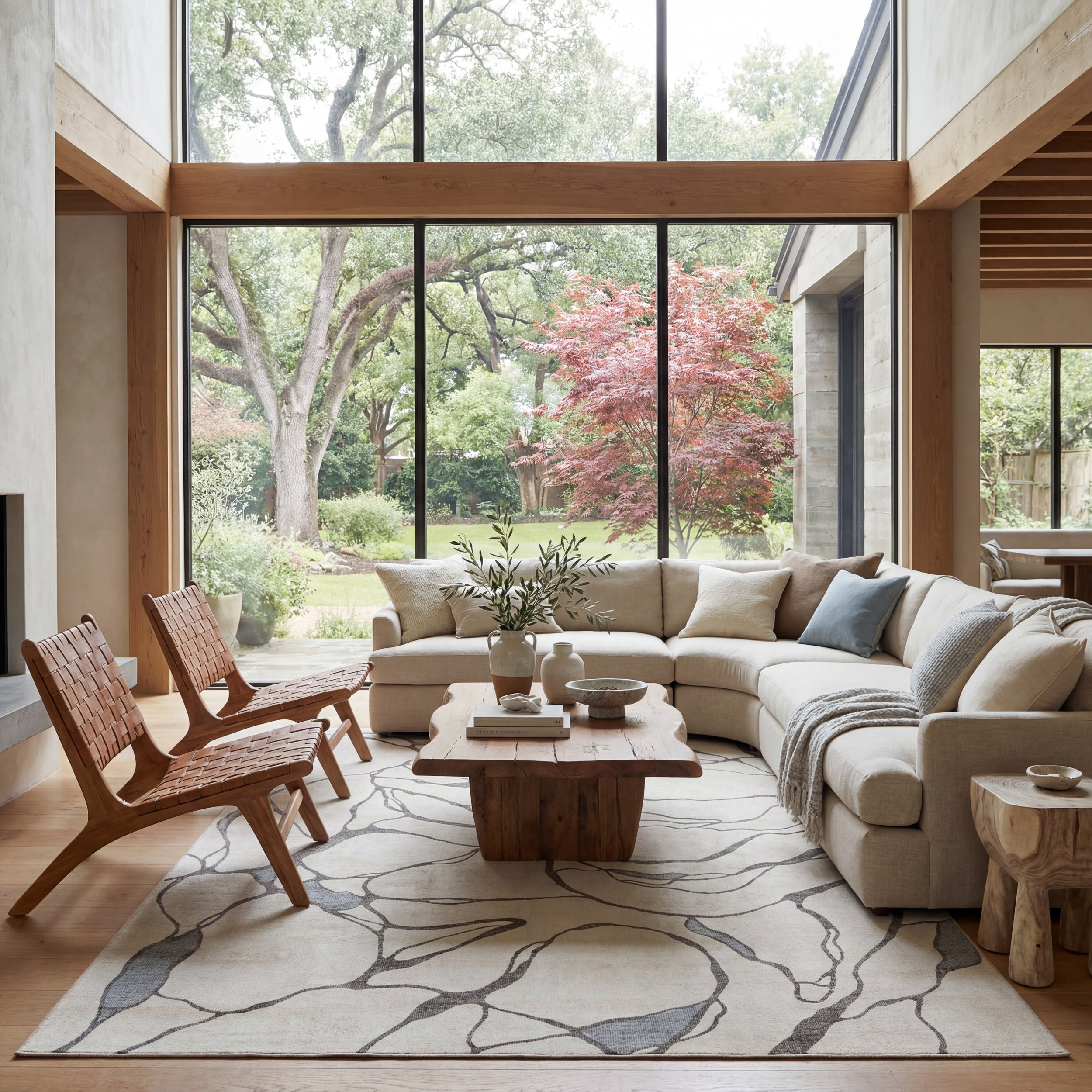 Nuloom Enlisse Abstract Washable Rug - Image 2