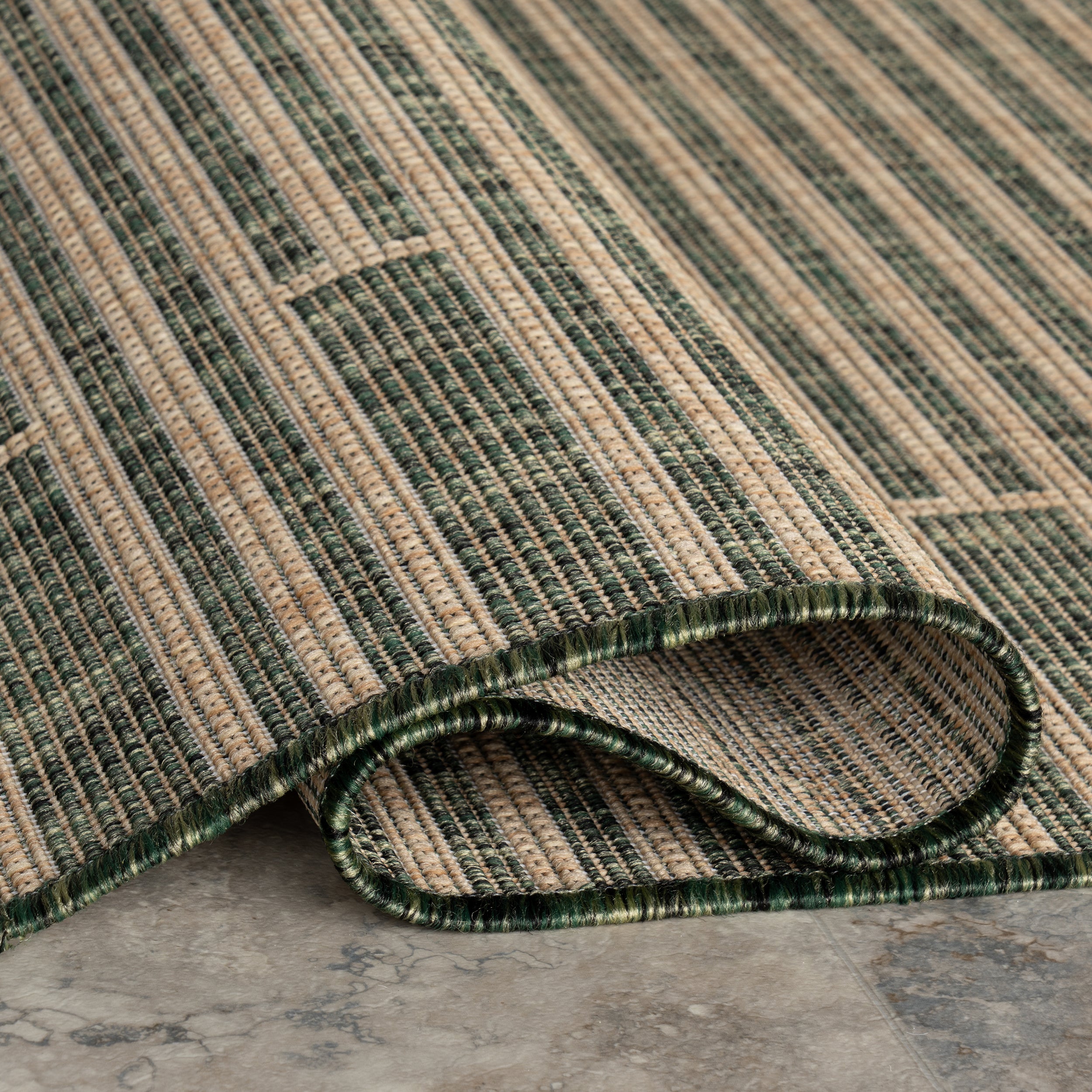 Debrin Striped Indoor/Outdoor Area Rug - Image 4