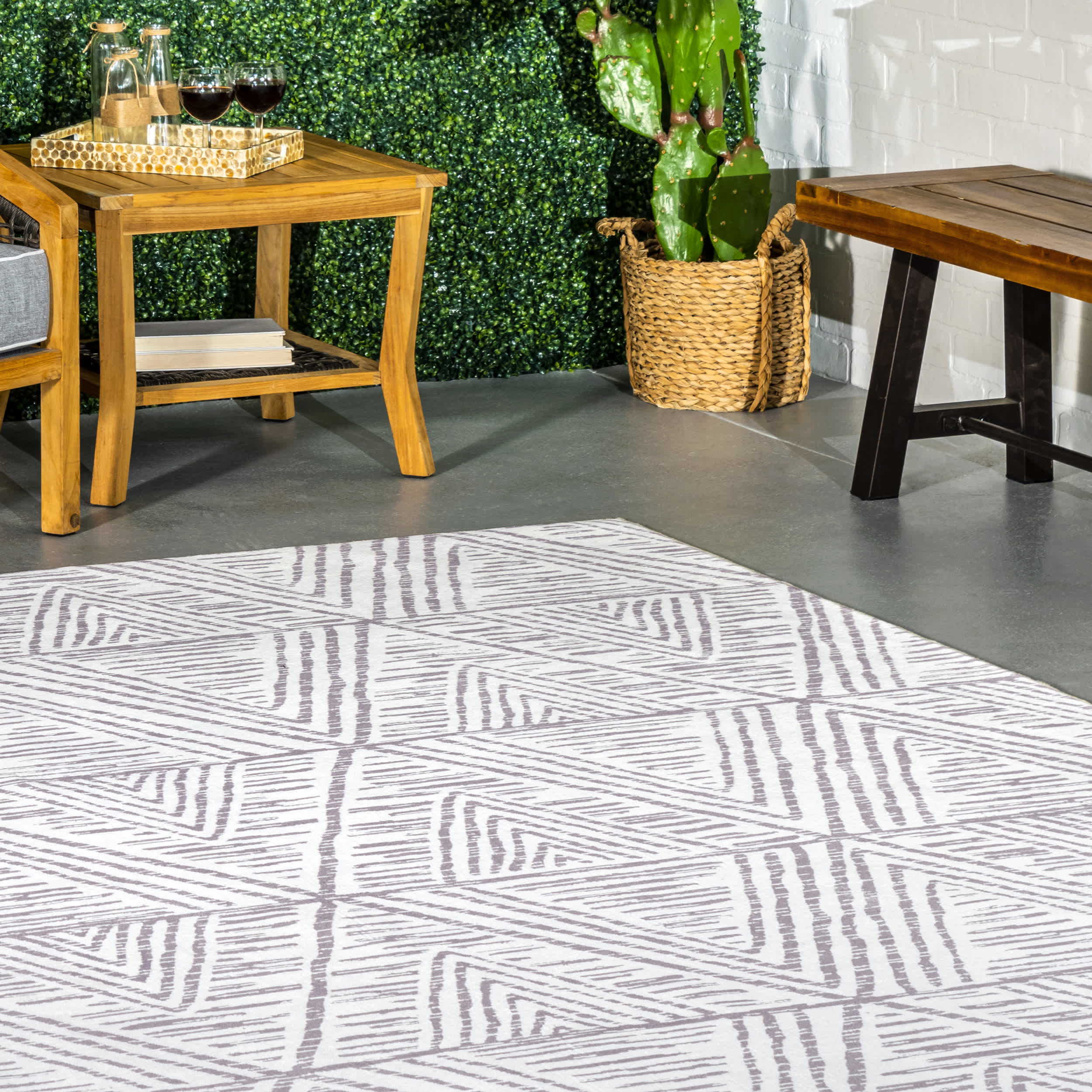 Nelle Tribal Machine Washable Indoor/Outdoor Area Rug - Image 21