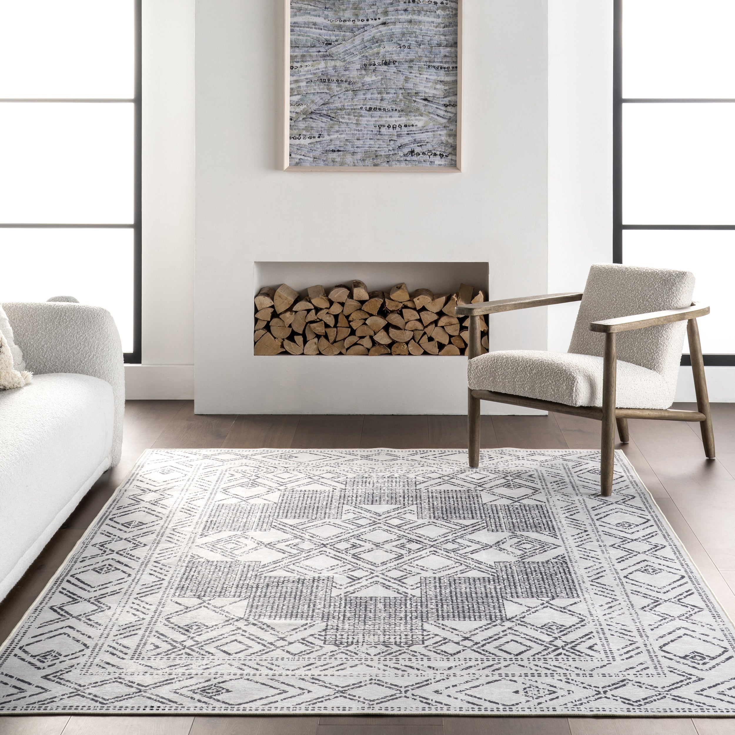 Malka SplashGuard Machine Washable Area Rug - Image 8