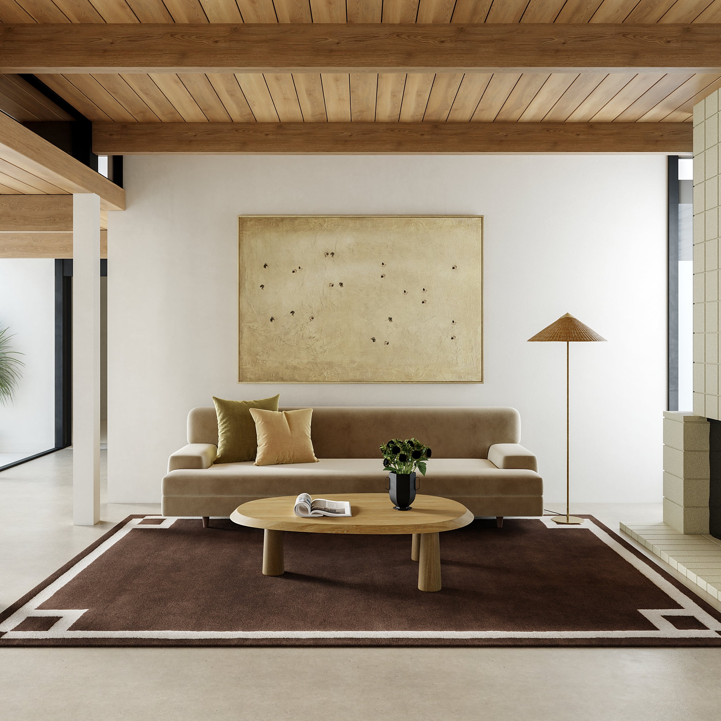 Grace Bordered Wool Area Rug - Image 20