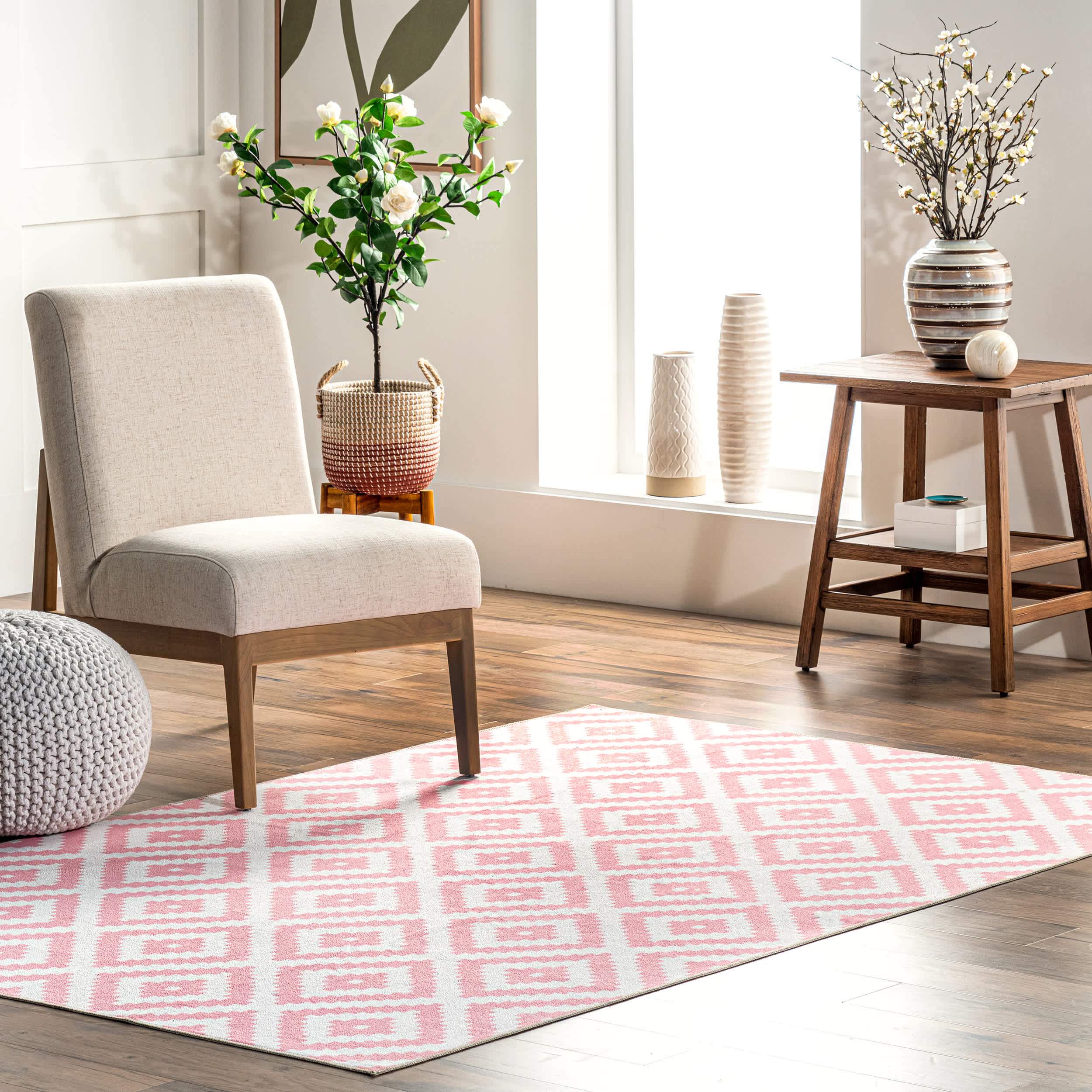 Kellee Machine Washable Modern Diamonds Area Rug - Image 13