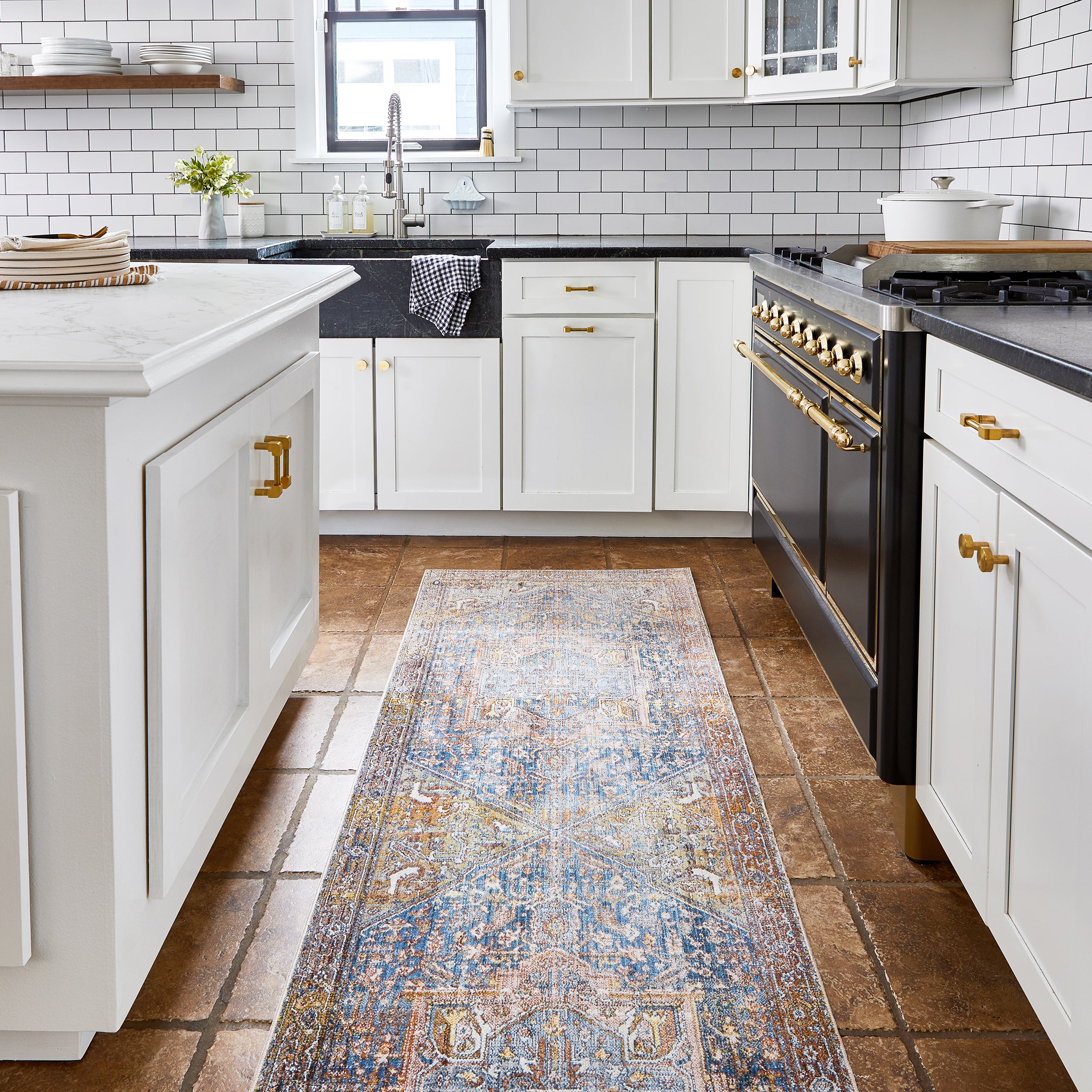 Harriet Vintage Medallion Fringe Area Rug - Image 11