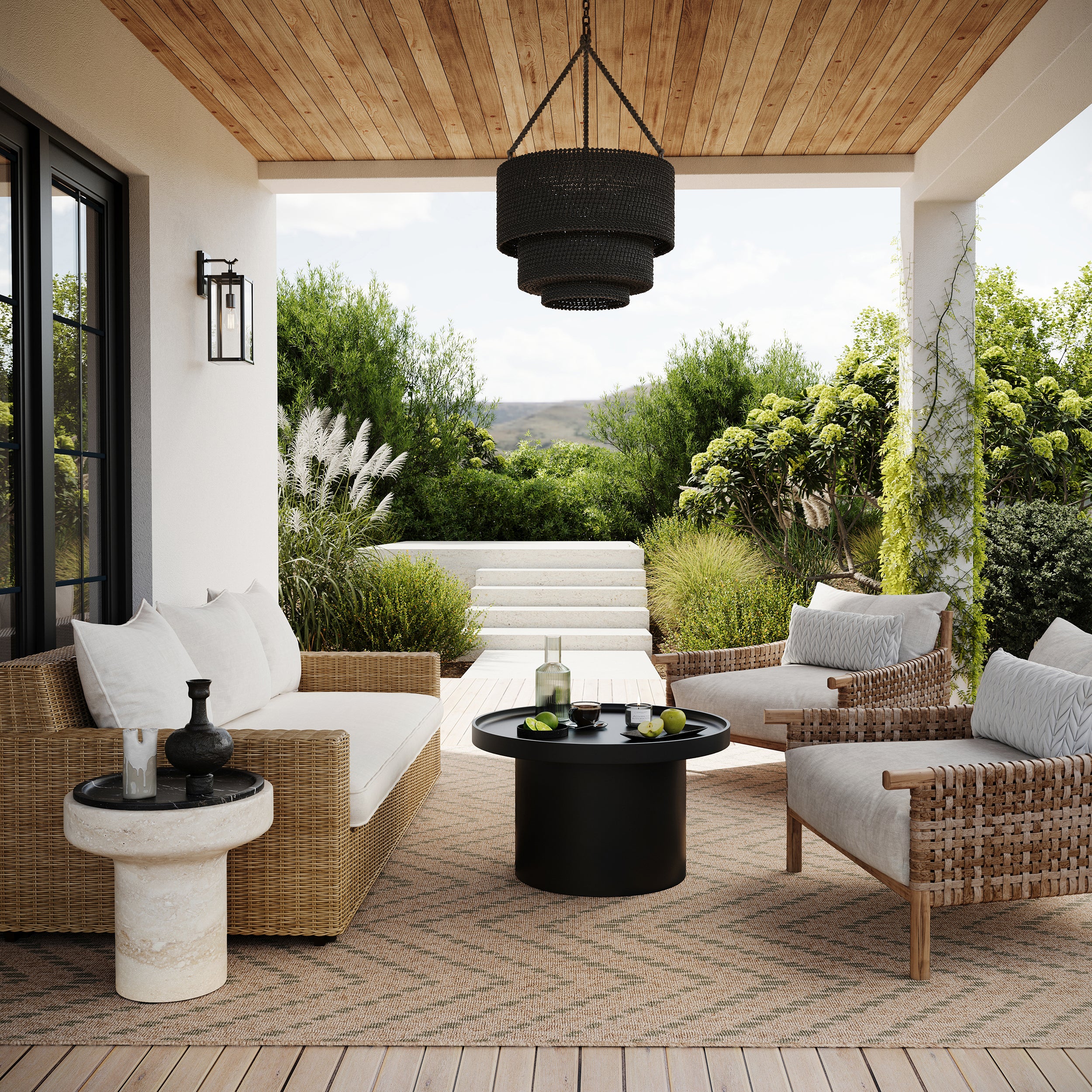 Sibylla Modern Chevron Indoor/Outdoor Rug - Image 2