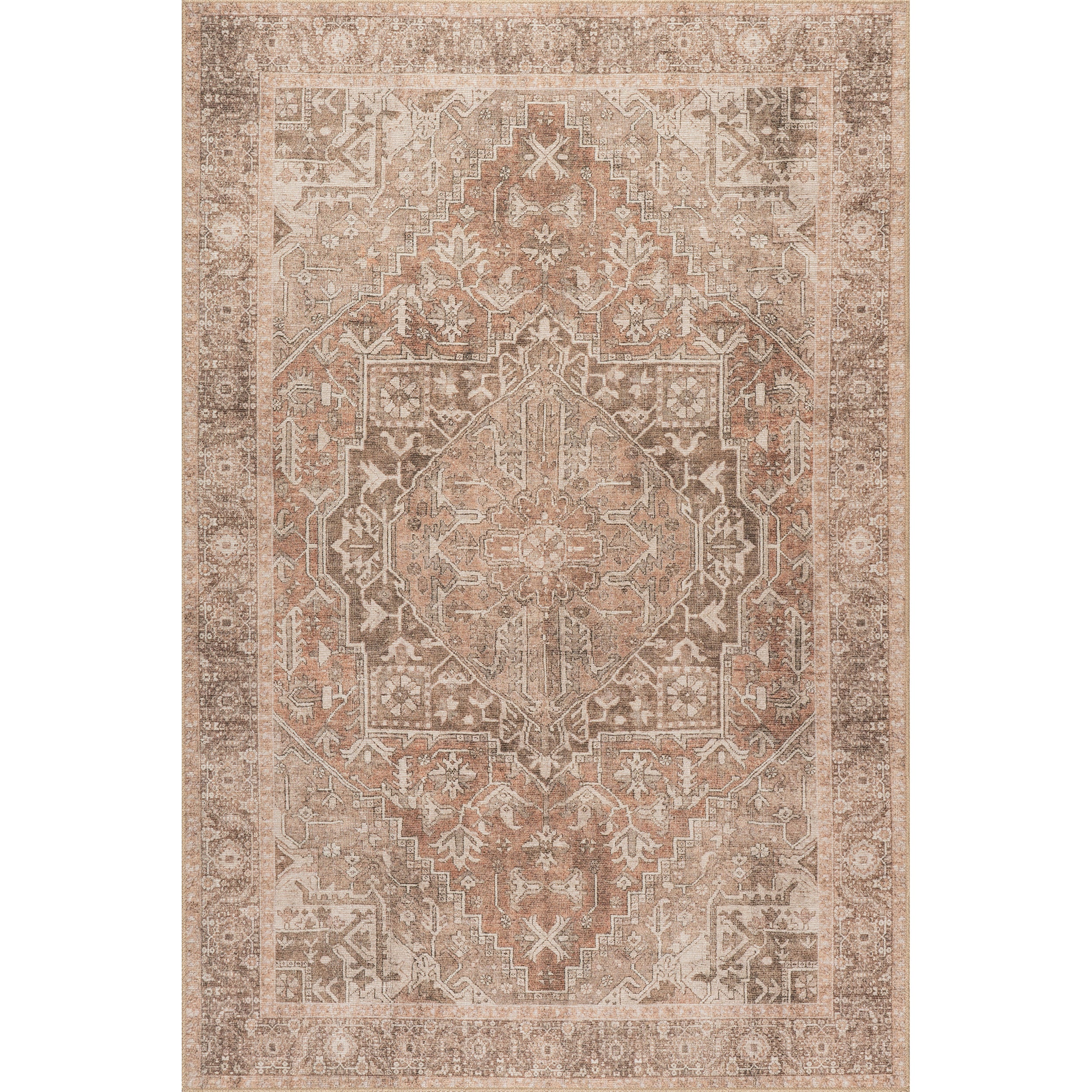 Hillstone Collection Mariposa Traditional Vintage Medallion Area Rug