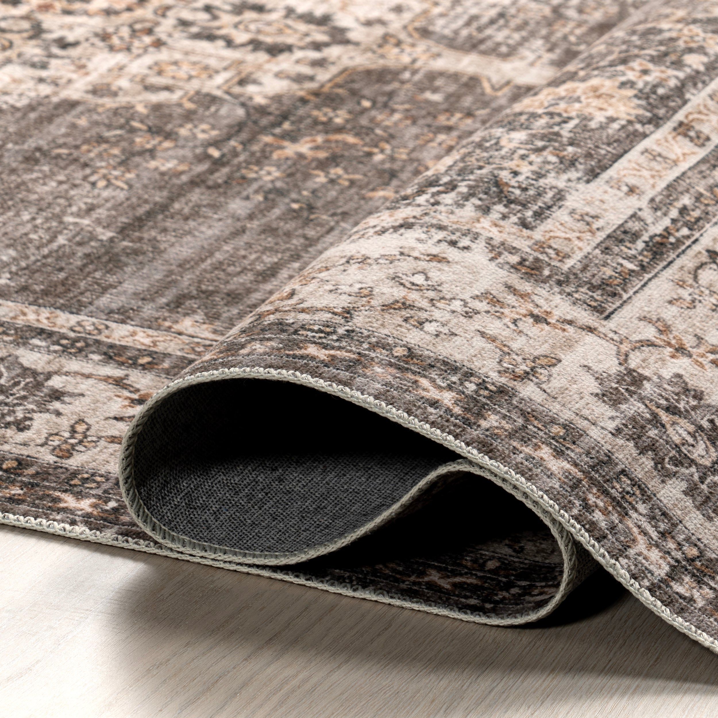 Rosewood Vintage Machine Washable Area Rug - Image 22