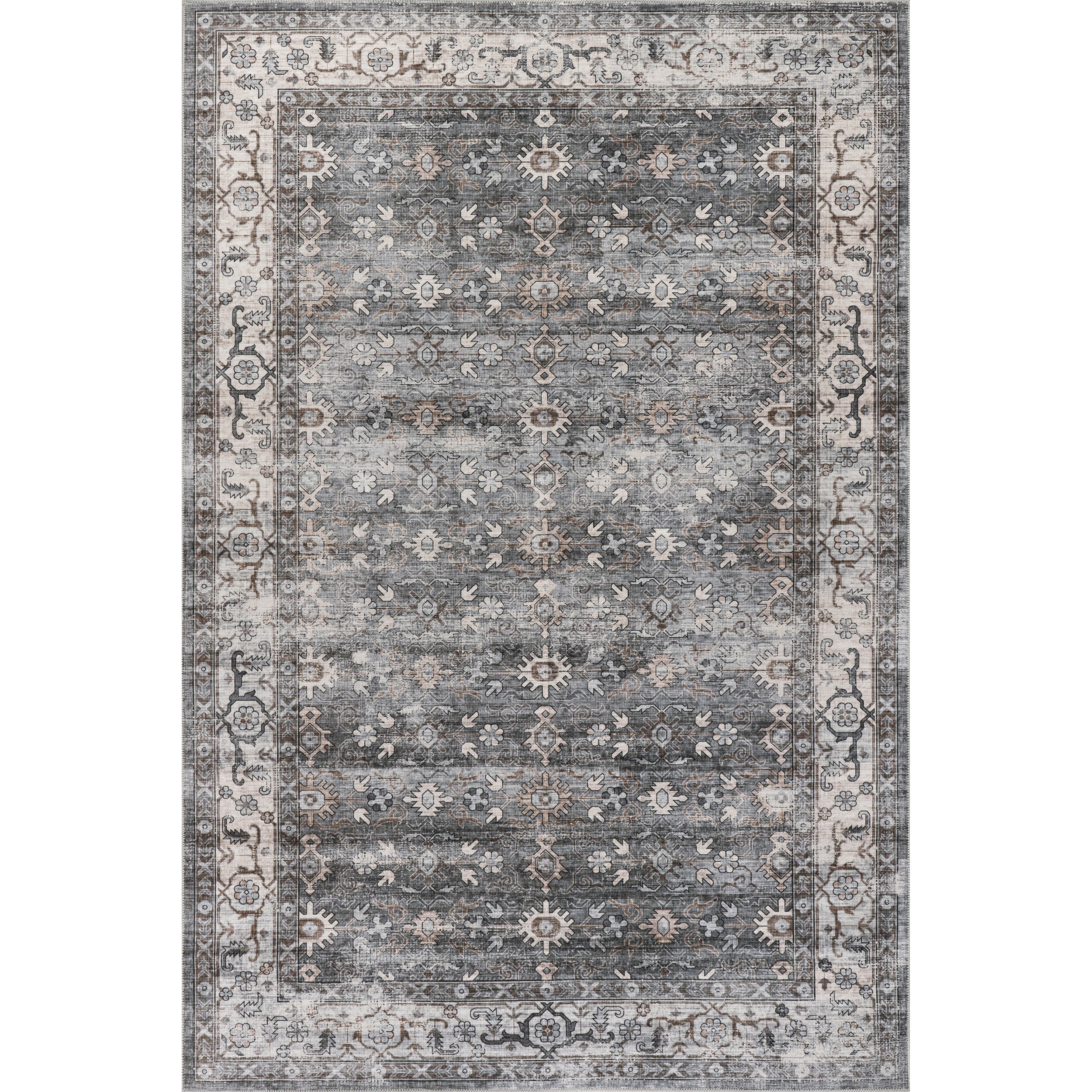 Rania SplashGuard Medallion Machine Washable Area Rug - Image 10