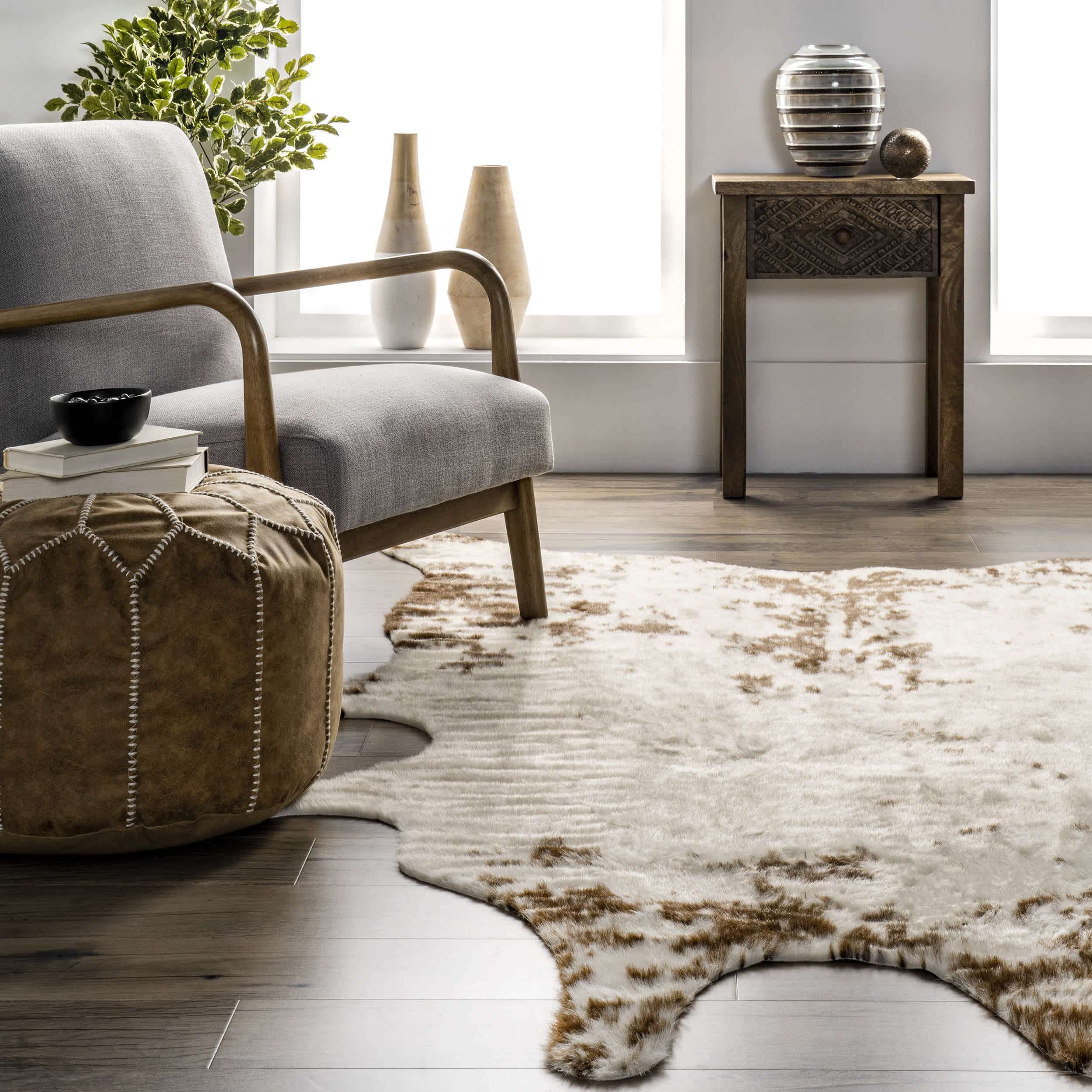 Faux Cowhide Washable Area Rug - Image 8