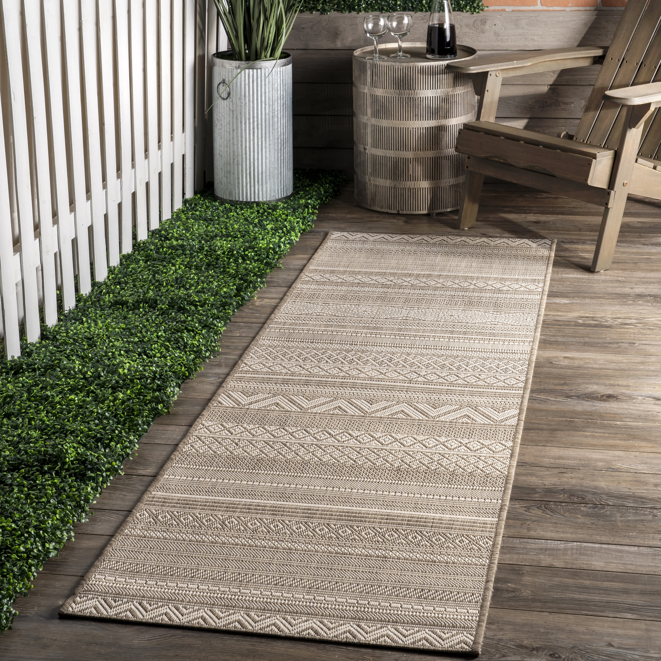 Erlinda Tribal Outdoor Area Rug - Image 5