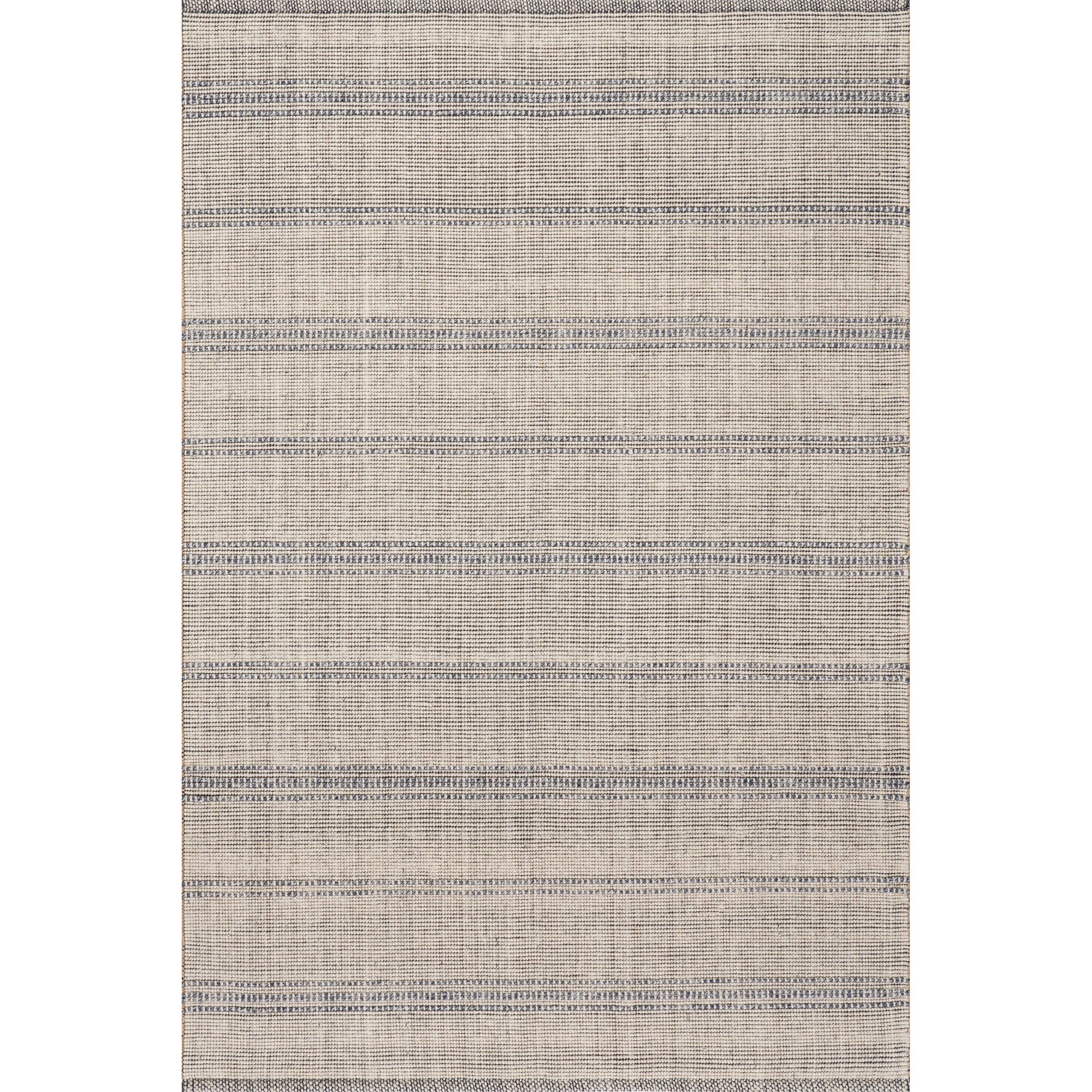 Garnet Striped Wool Area Rug