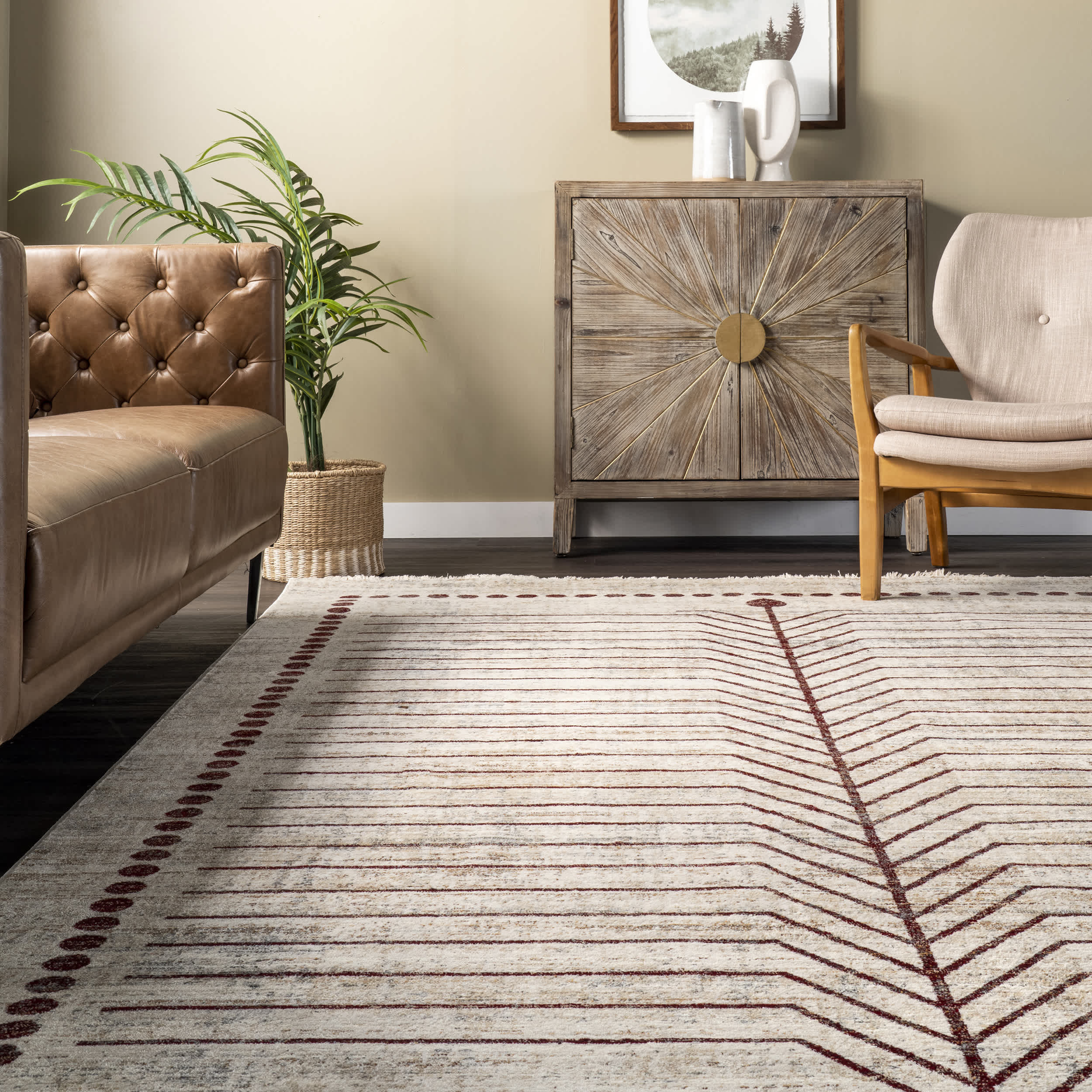 Gothic Zen Fringed Area Rug - Image 8
