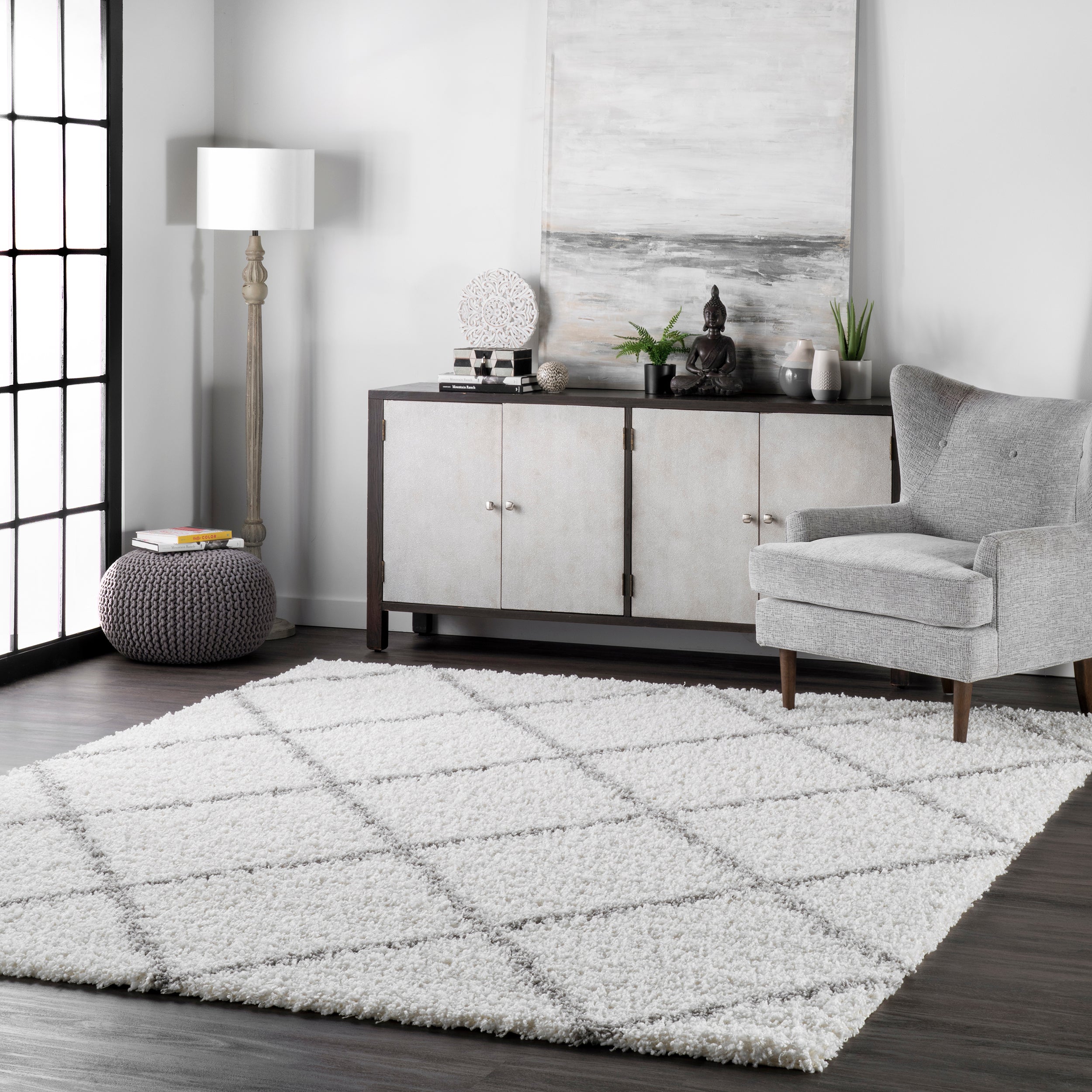 Tess Moroccan Shag Area Rug - Image 2