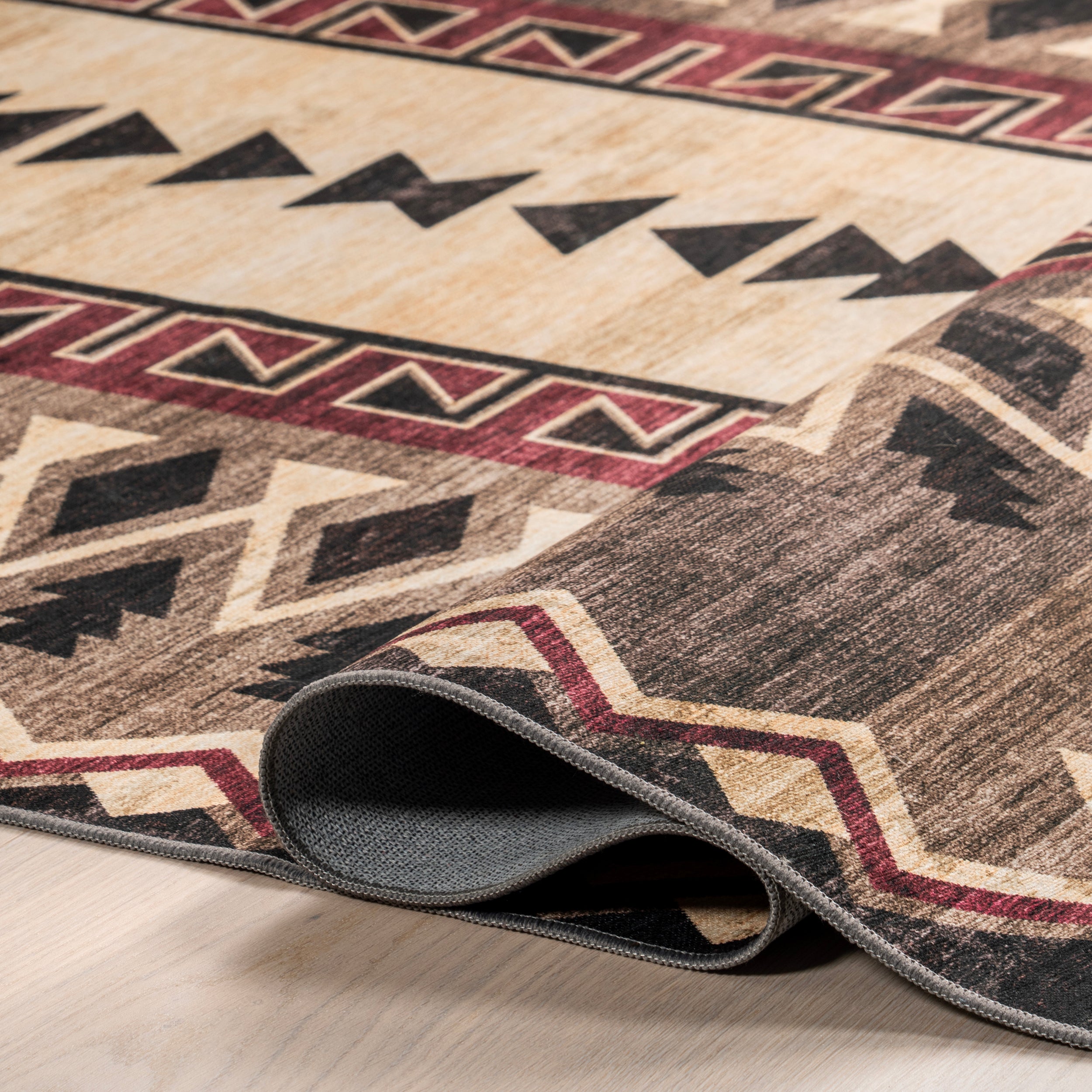 Ida Southwestern Stain-Resistant Machine Washable Area Rug - Image 4