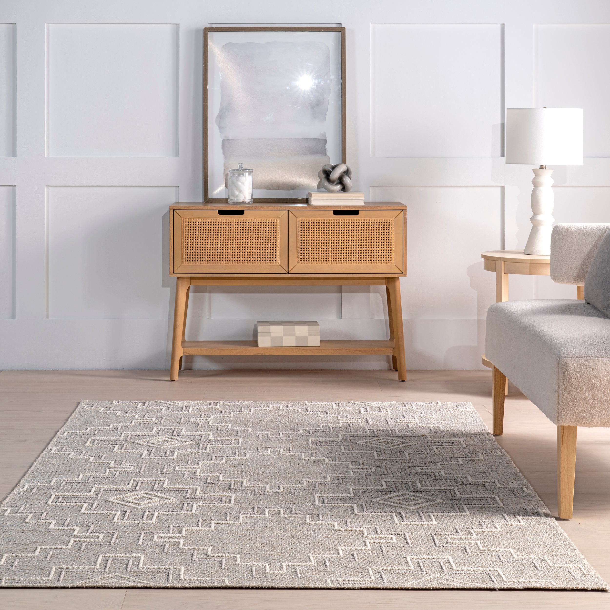 Alani Textured Moroccan Area Rug - Image 8