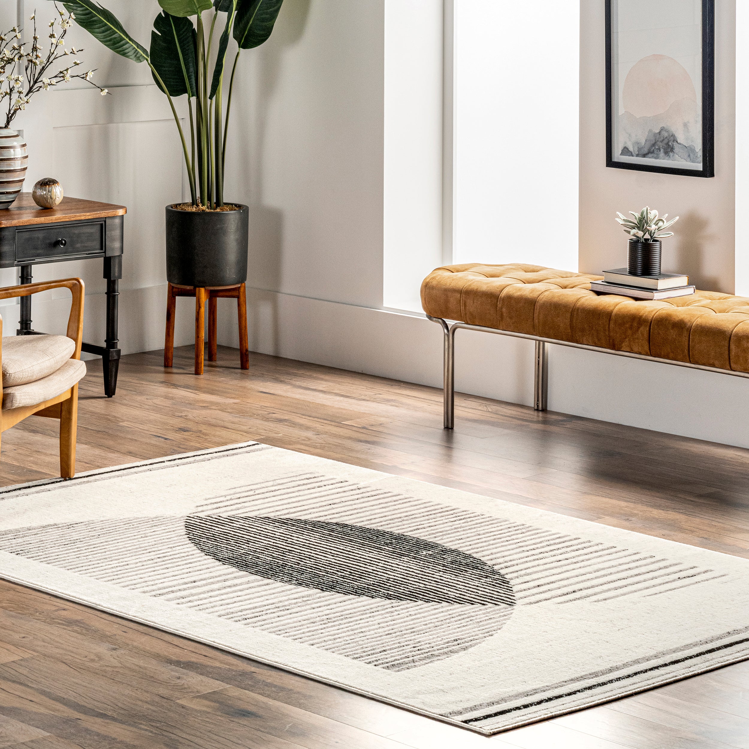 Dara Contemporary Geometric Area Rug - Image 2