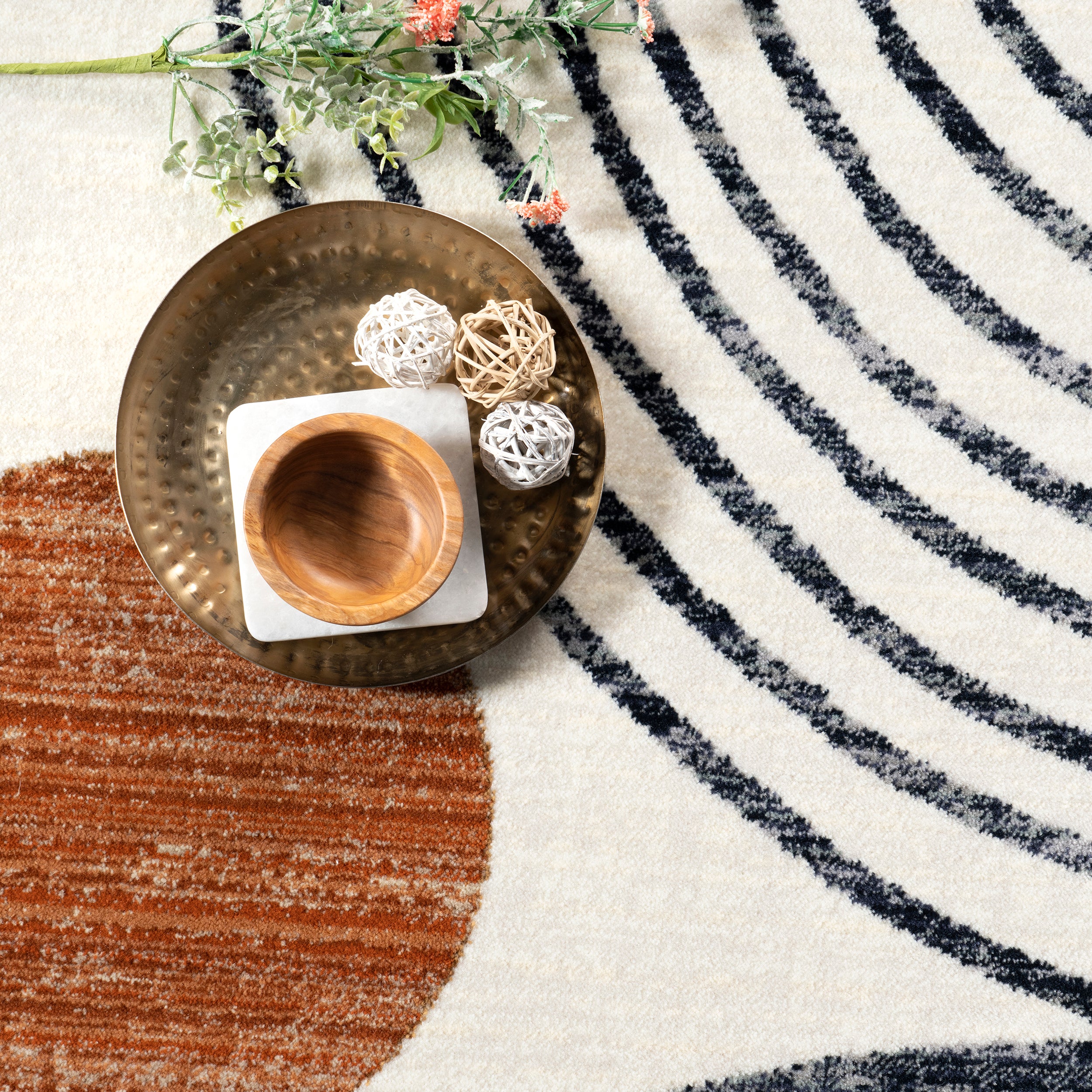 Bevin Abstract Sky Fringe Area Rug - Image 6