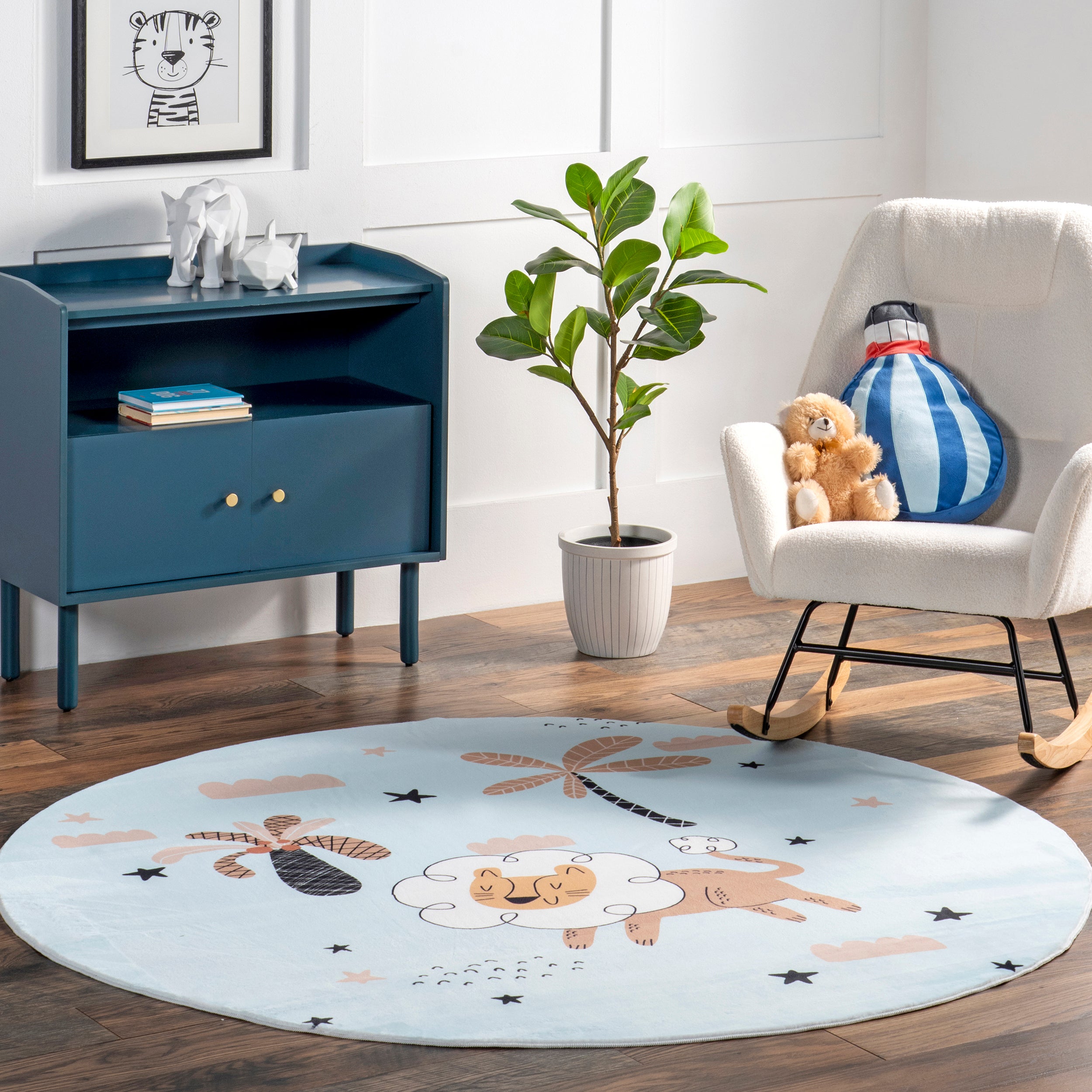 Jalissa Lion Dreams Machine Washable Kids Area Rug - Image 2
