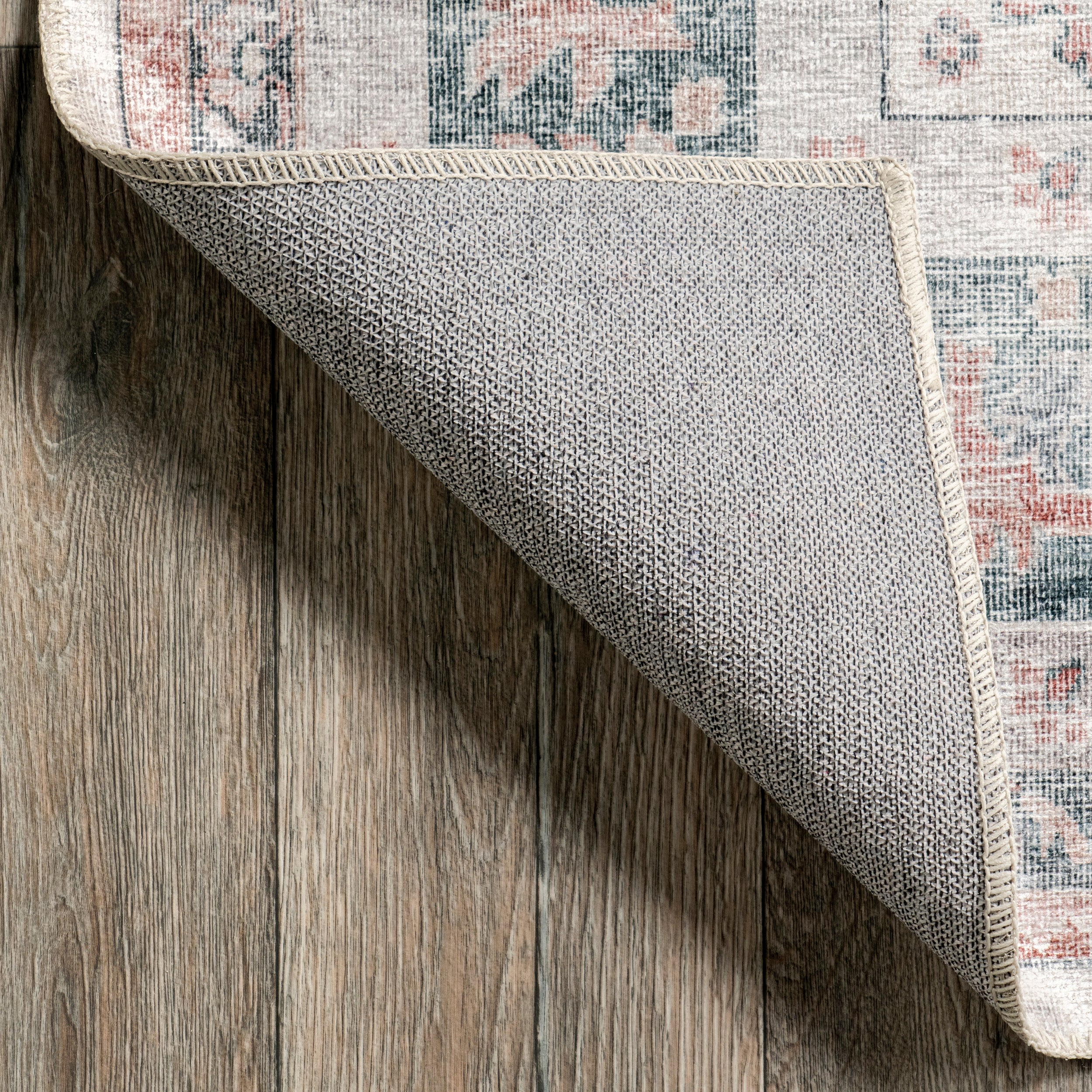 Bex Faded Stain-Resistant Machine Washable Area Rug - Image 7