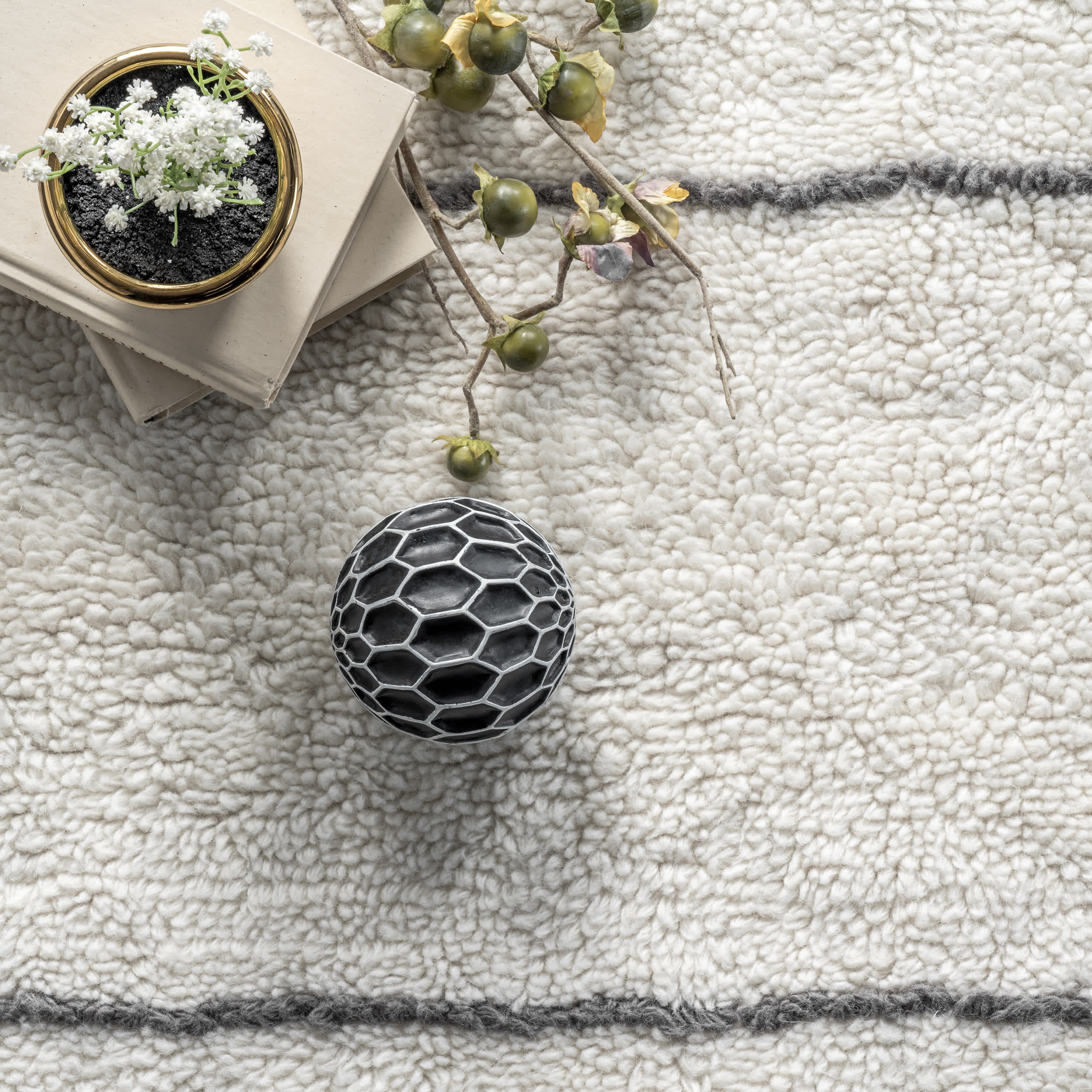 Isabella Machine Washable Wool Contemporary Geometric Area Rug - Image 6