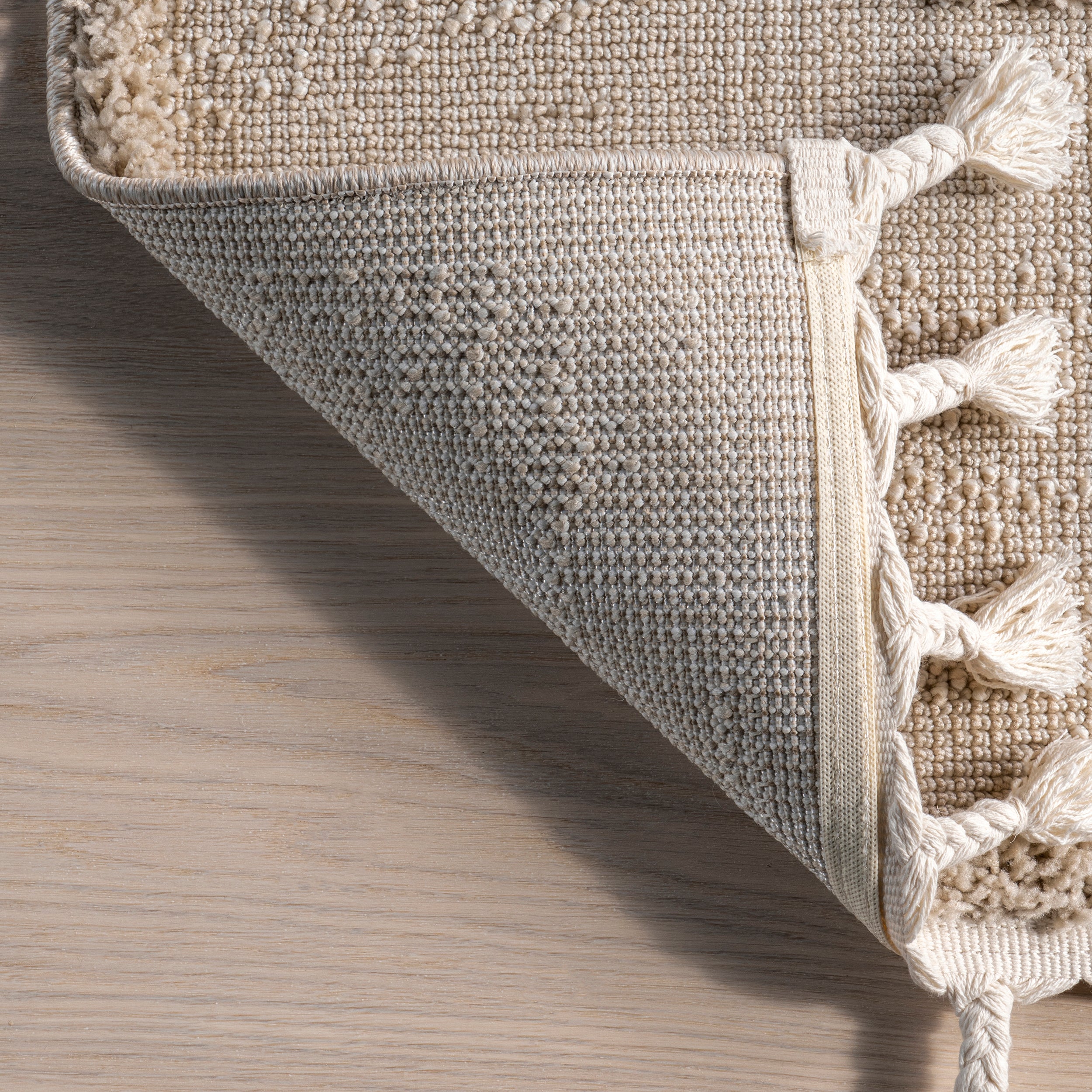 Polina Geometric High-Low Tasseled Area Rug - Image 7