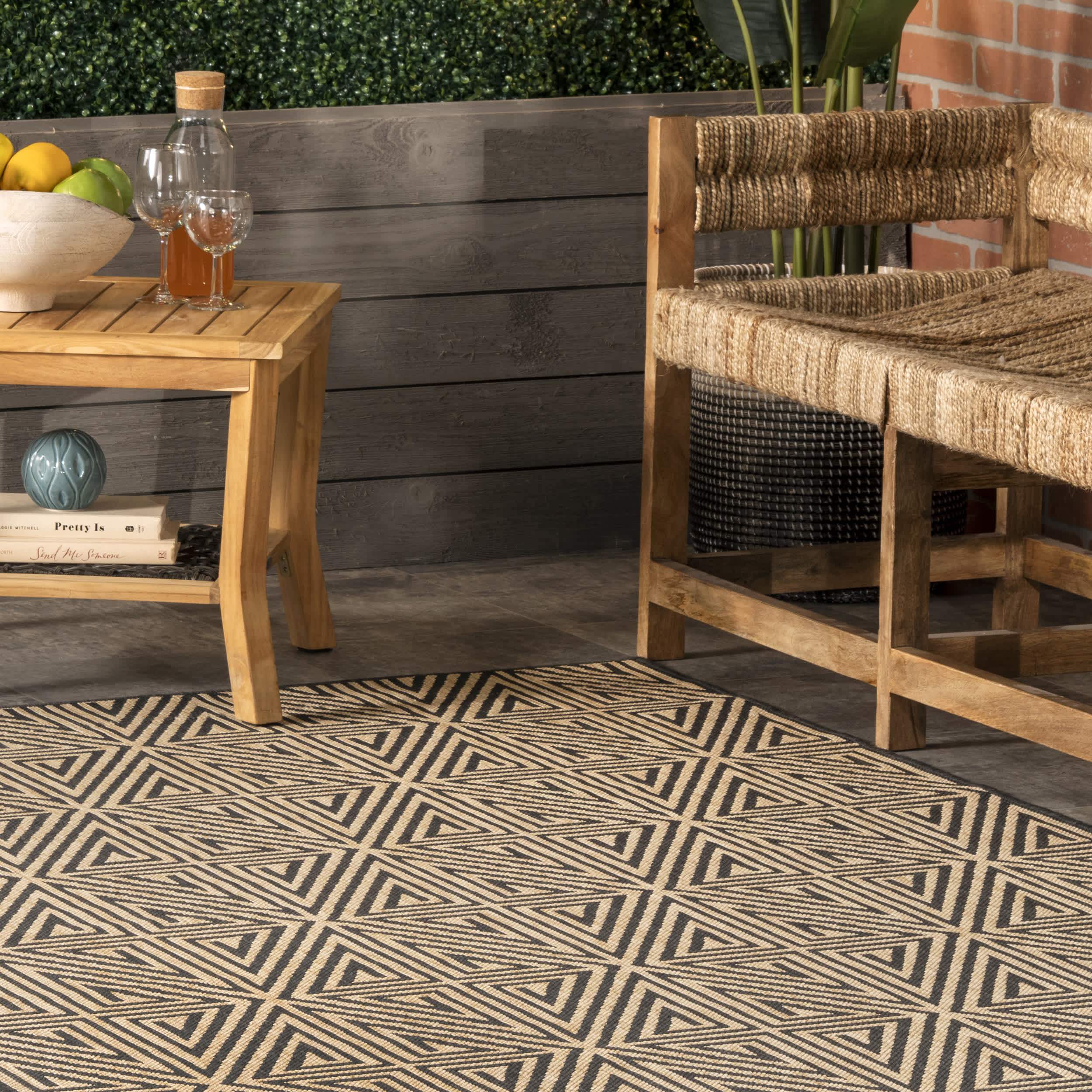 Harvey Abstract Trellis Indoor/Outdoor Area Rug - Image 9