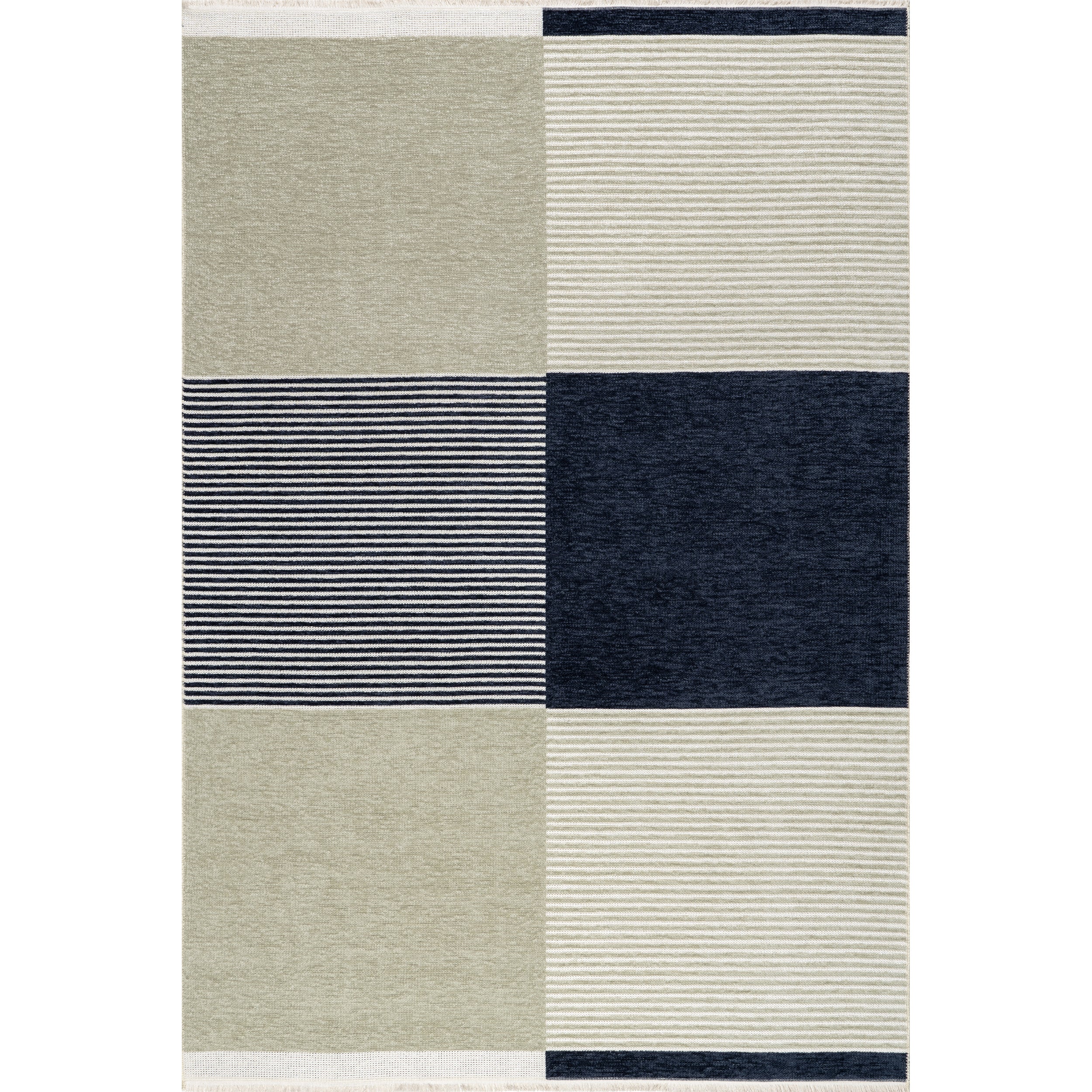Olivette Geometric Machine Washable Area Rug
