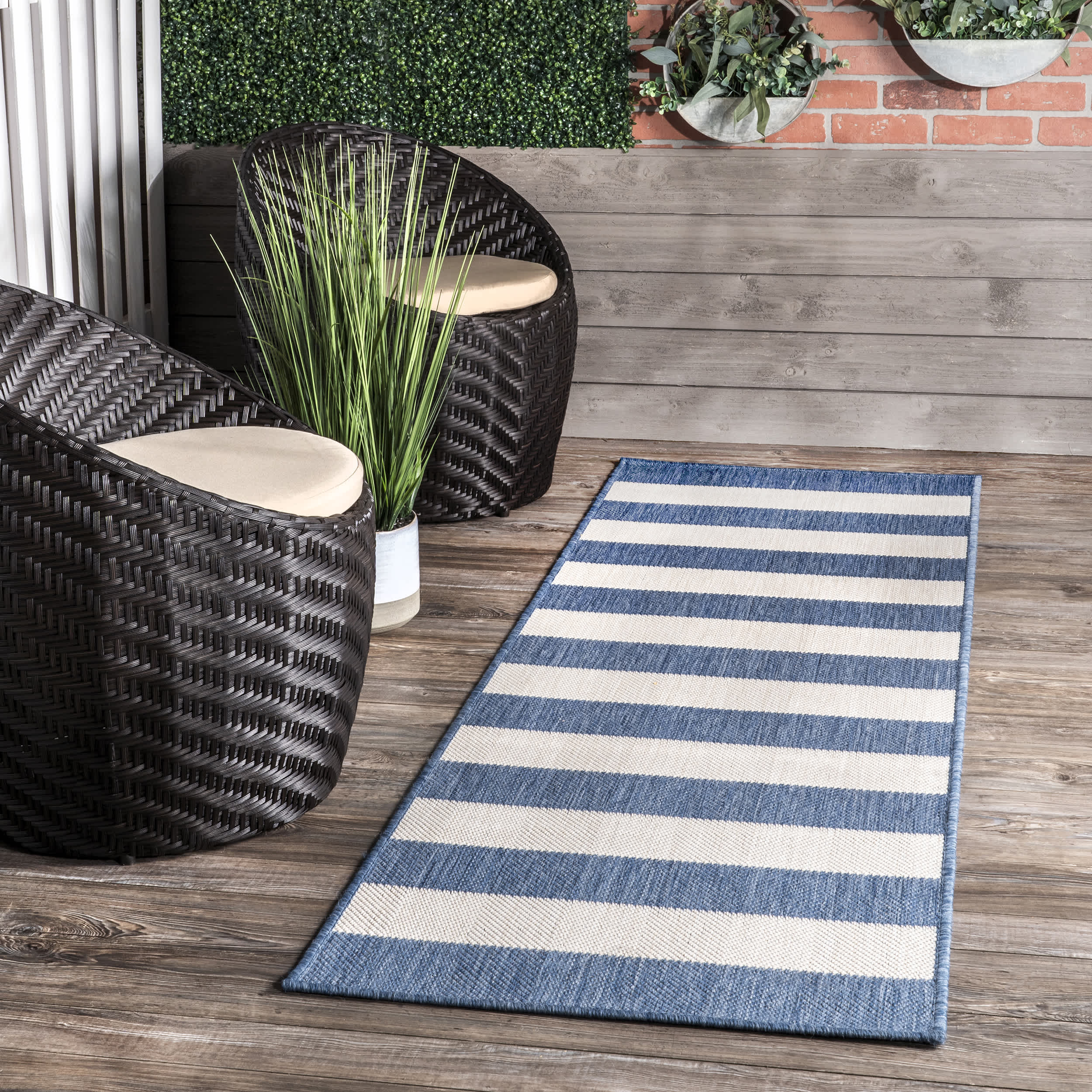 Alexis Striped Indoor/Outdoor Area Rug - Image 20
