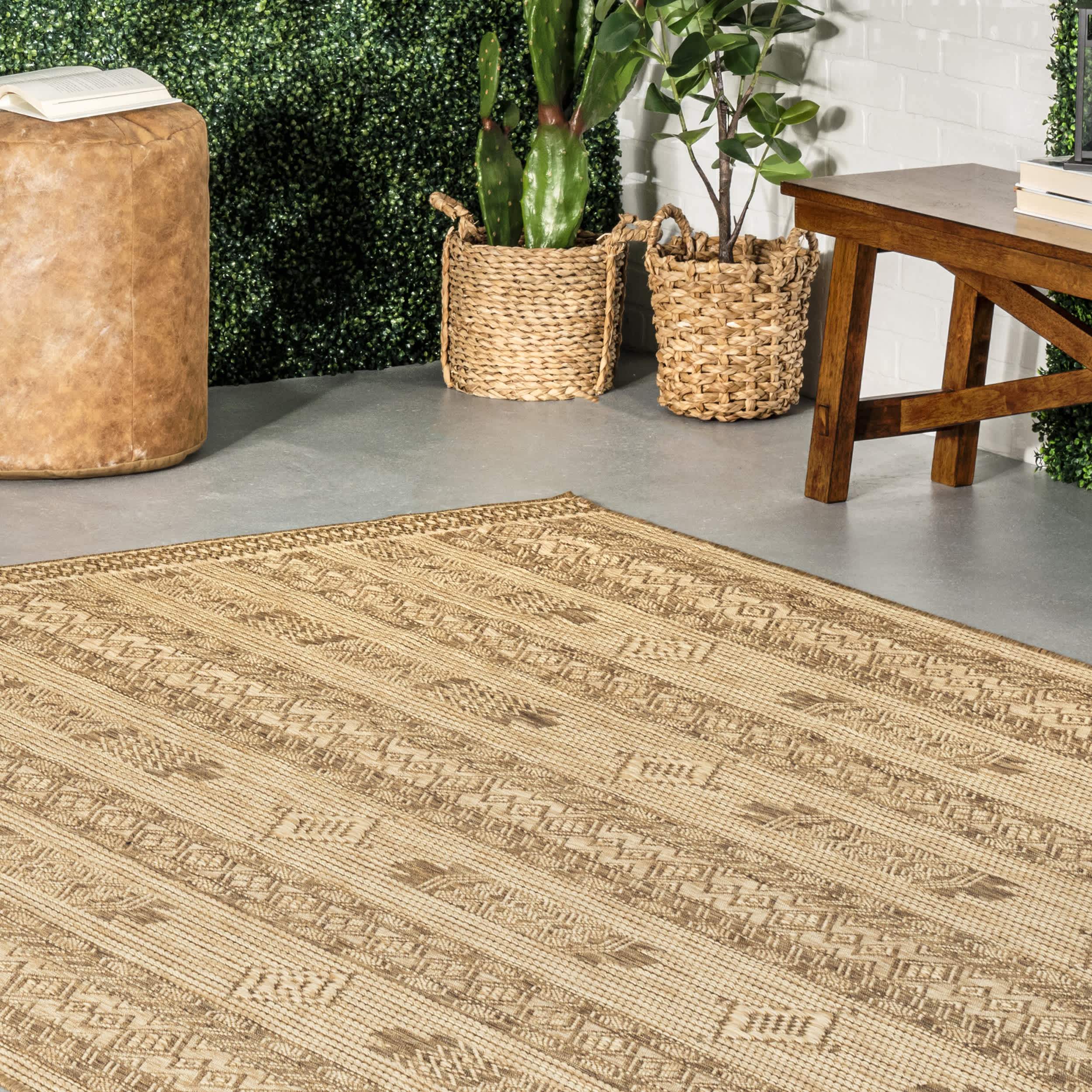 Jemma Tribal Bands Indoor/Outdoor Area Rug - Image 9