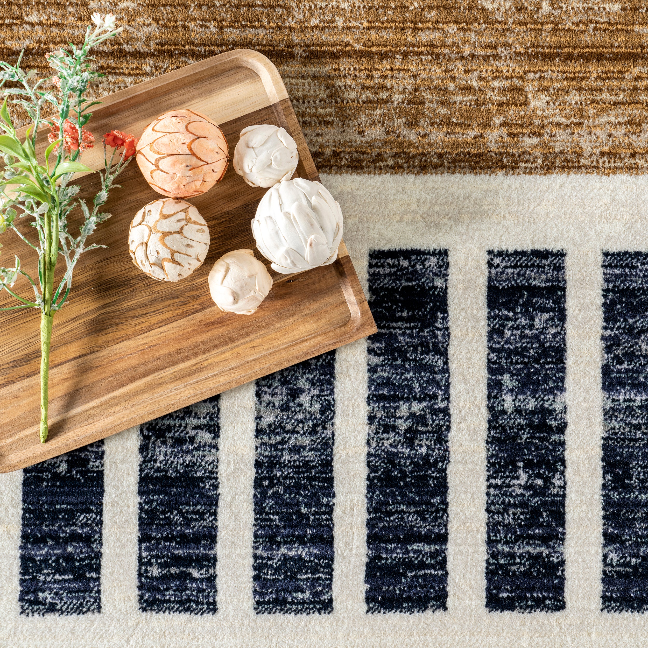 Keeva Modern Striped Fringe Area Rug - Image 6