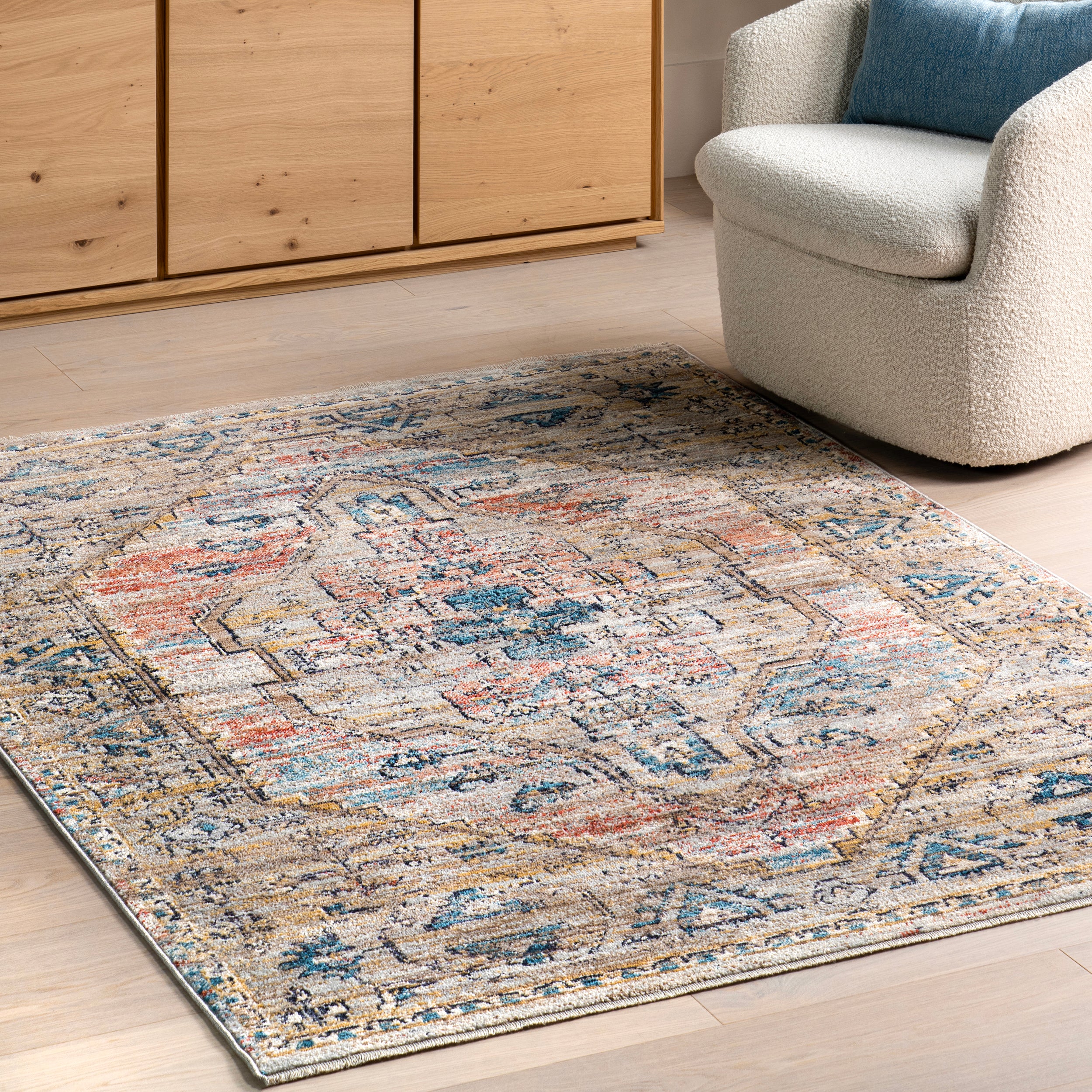 Marley Traditional Medallion Fringe Area Rug - Image 19