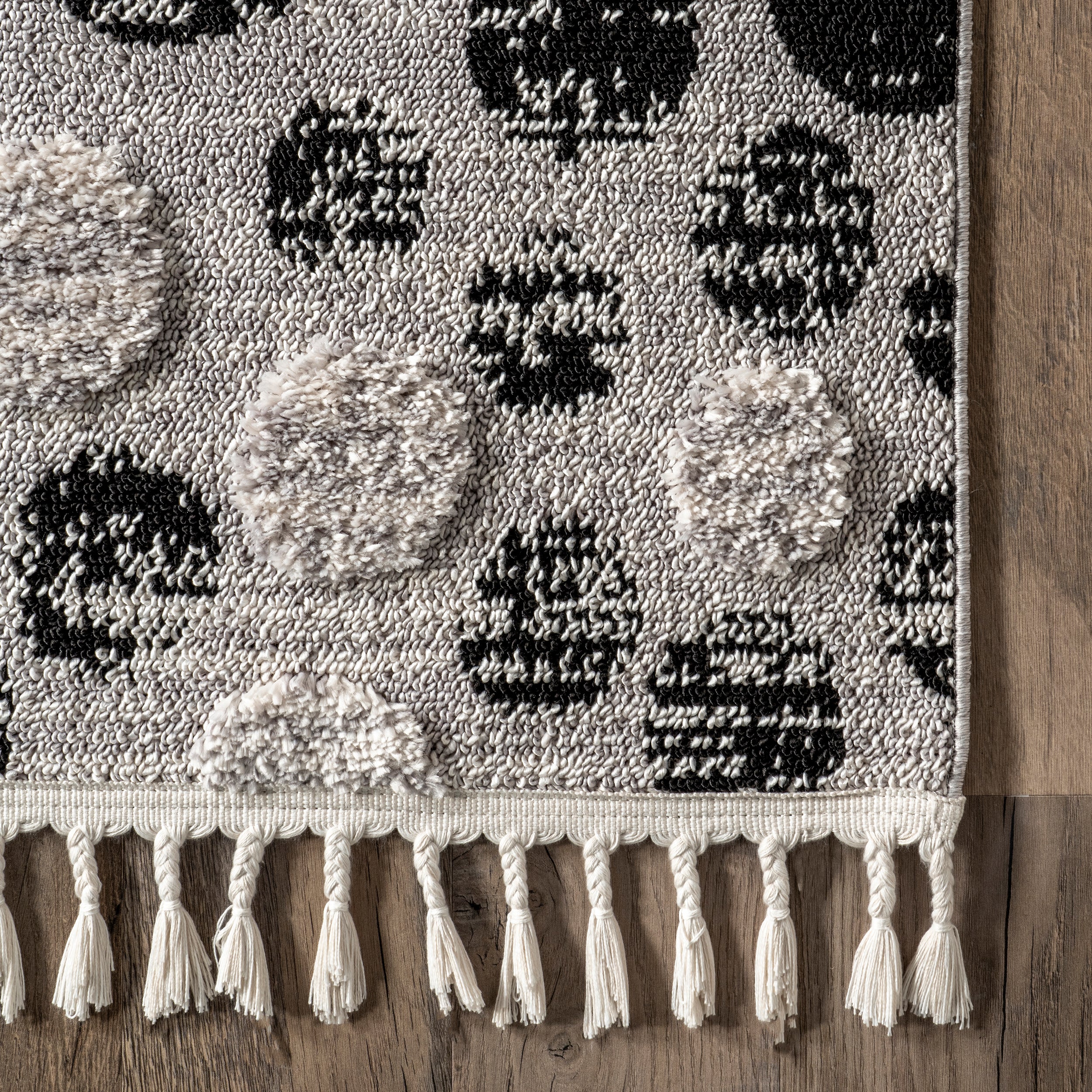 Carli Modern Pebble Tasseled Area Rug - Image 5