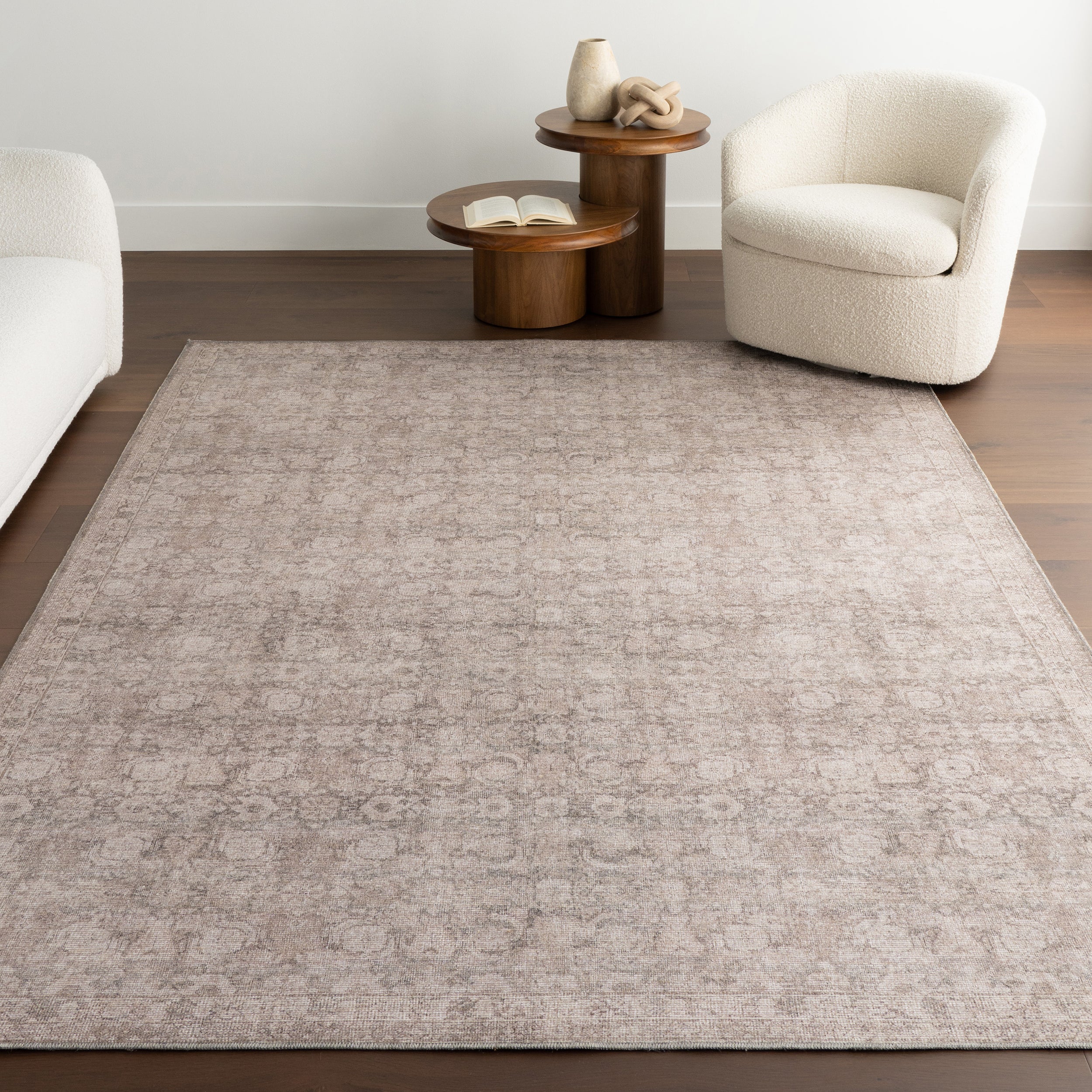 Hillstone Collection Delphi Traditional Vintage Medallion Area Rug - Image 9