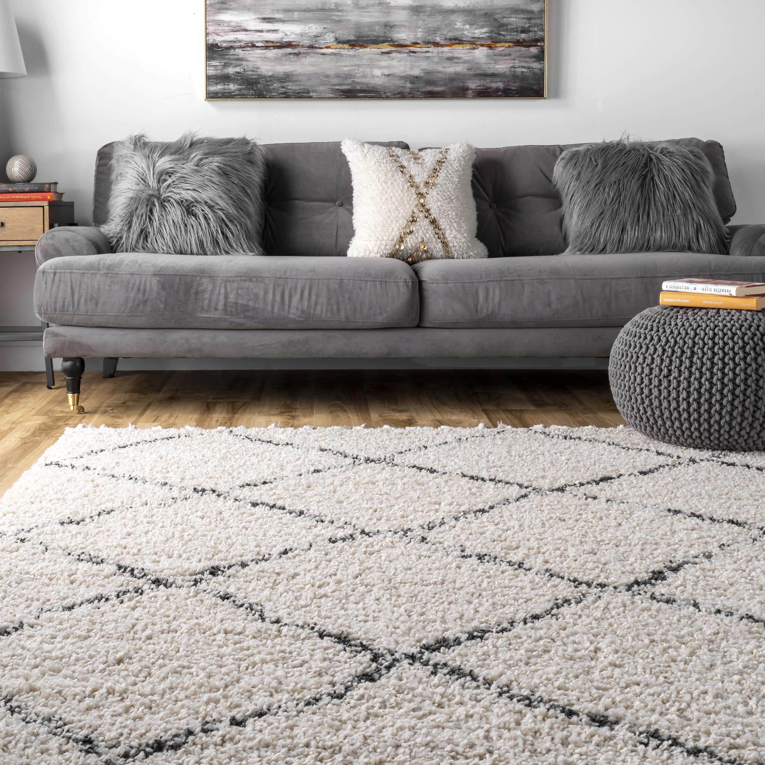 Jessie Moroccan Lattice Tassel Area Rug - Image 8