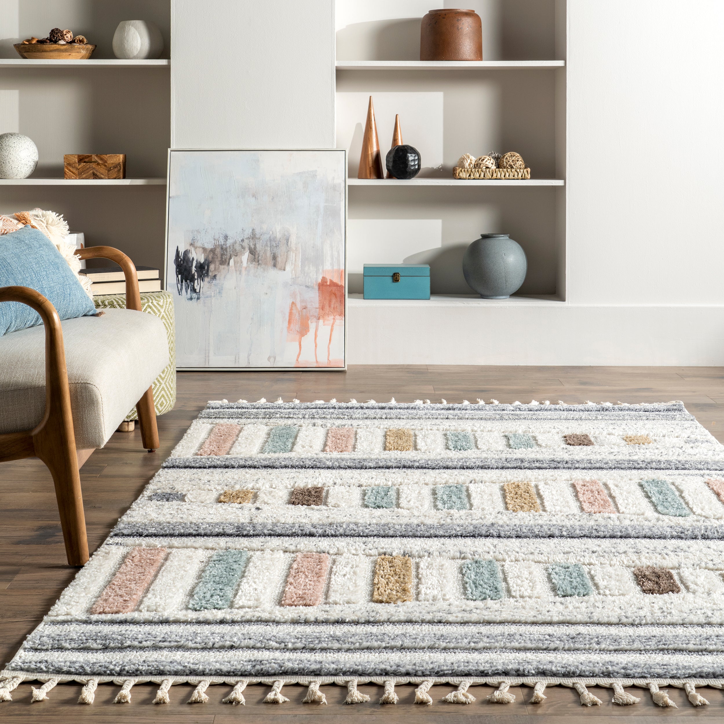 Iria Colorful Pyramid Kids Area Rug - Image 8