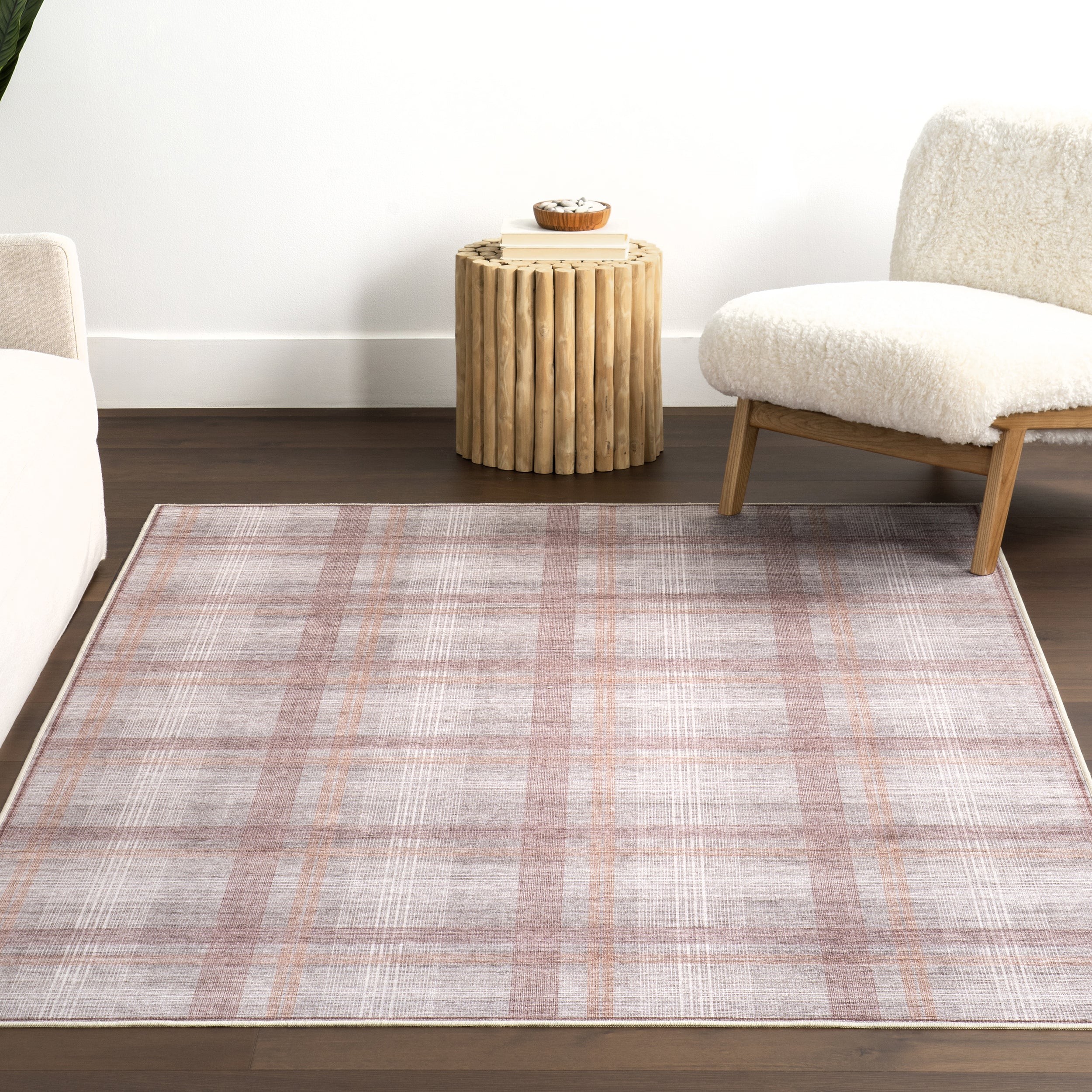 Ursula Rustic Plaid Area Rug - Image 8