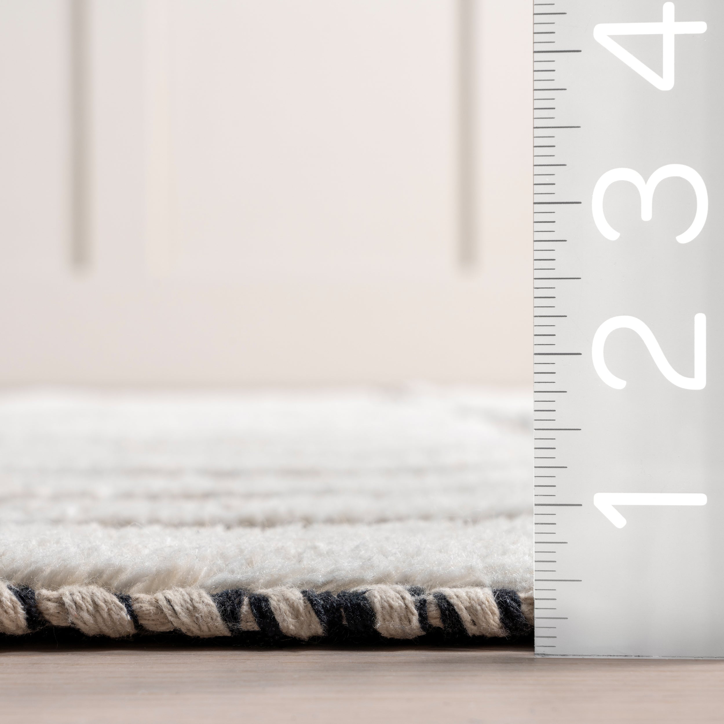 Merrick Tasseled Cotton and Wool Area Rug - Image 3