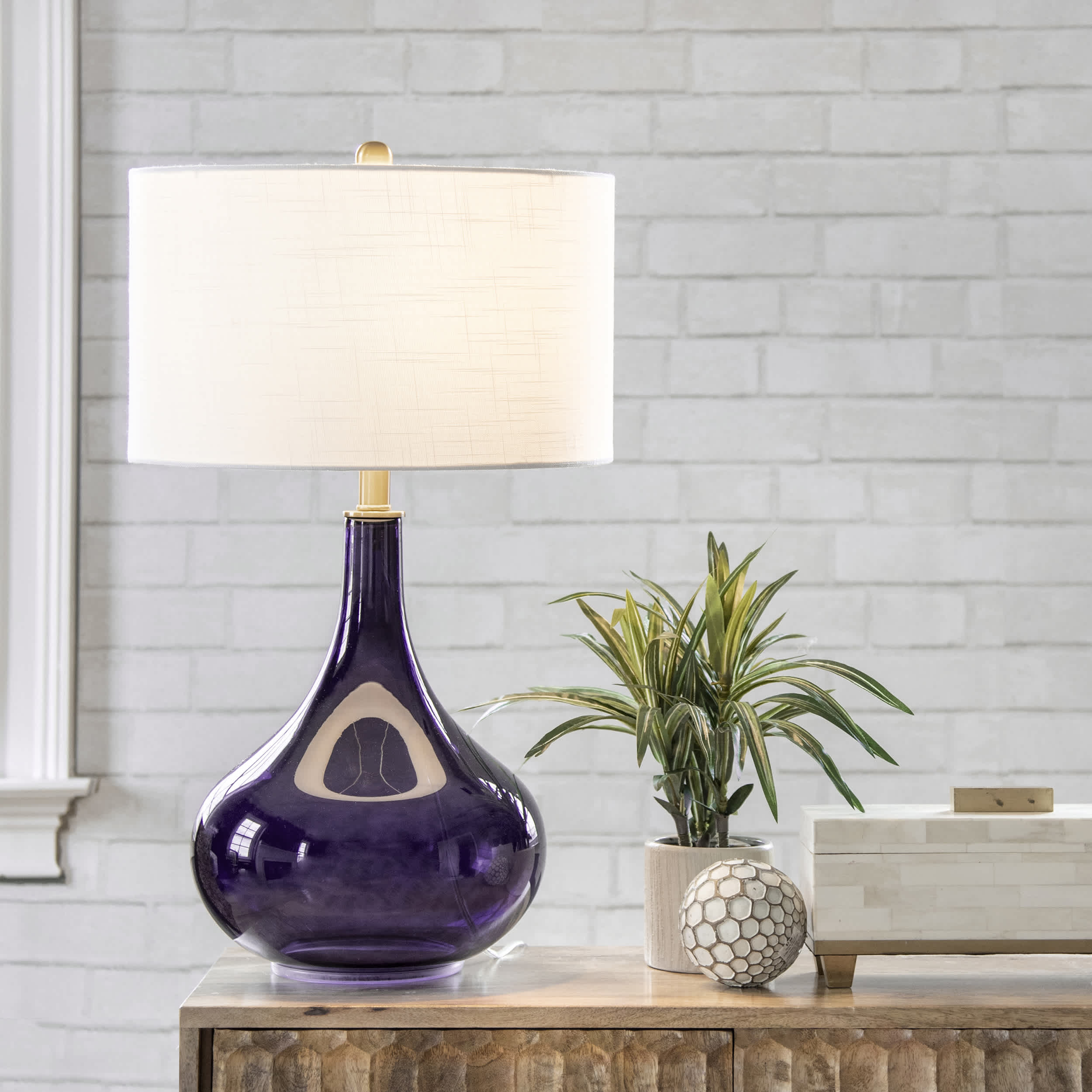Farrell 26 Glass Table Lamp - Image 6