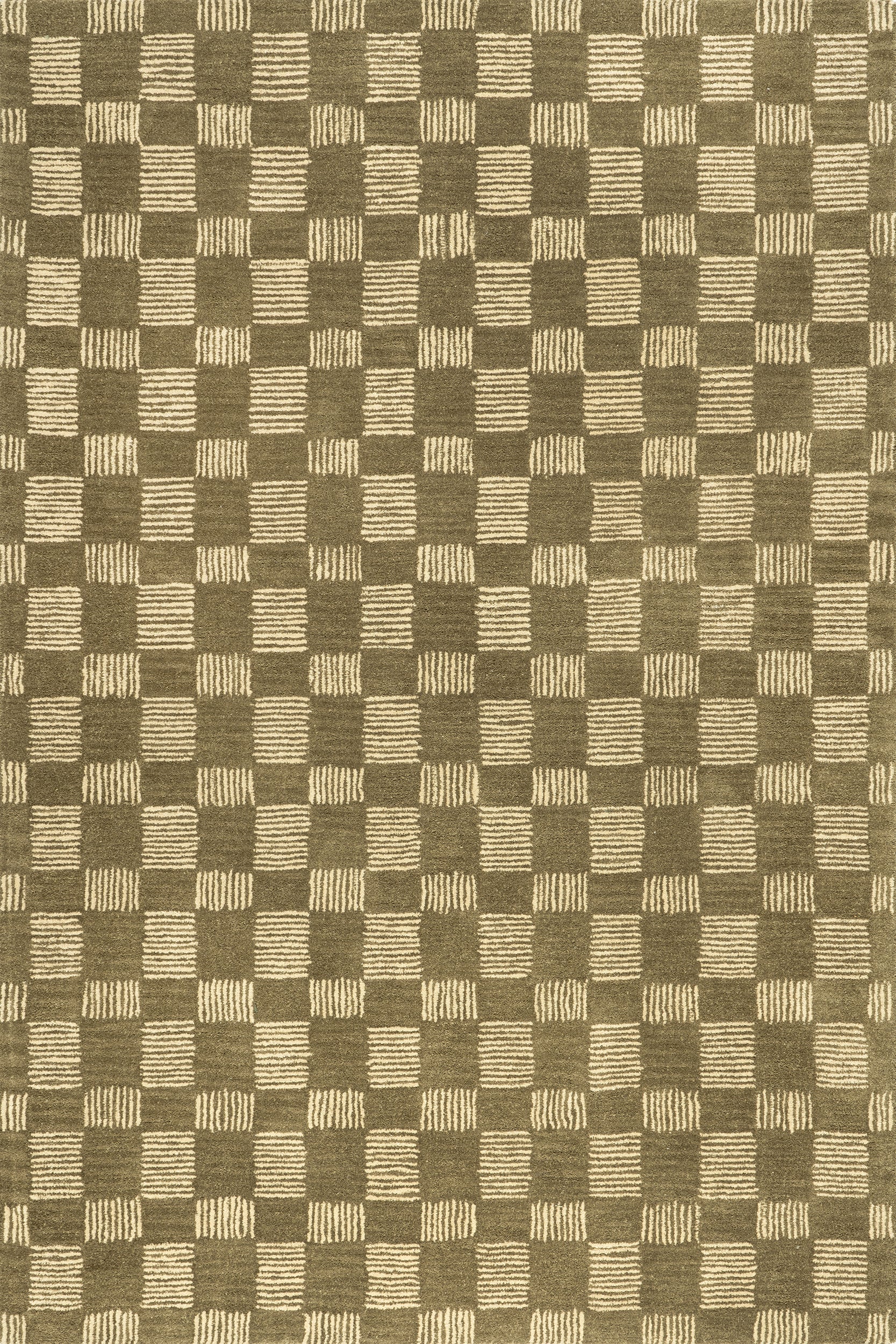 Quince Checkered Wool Area Rug - Image 9