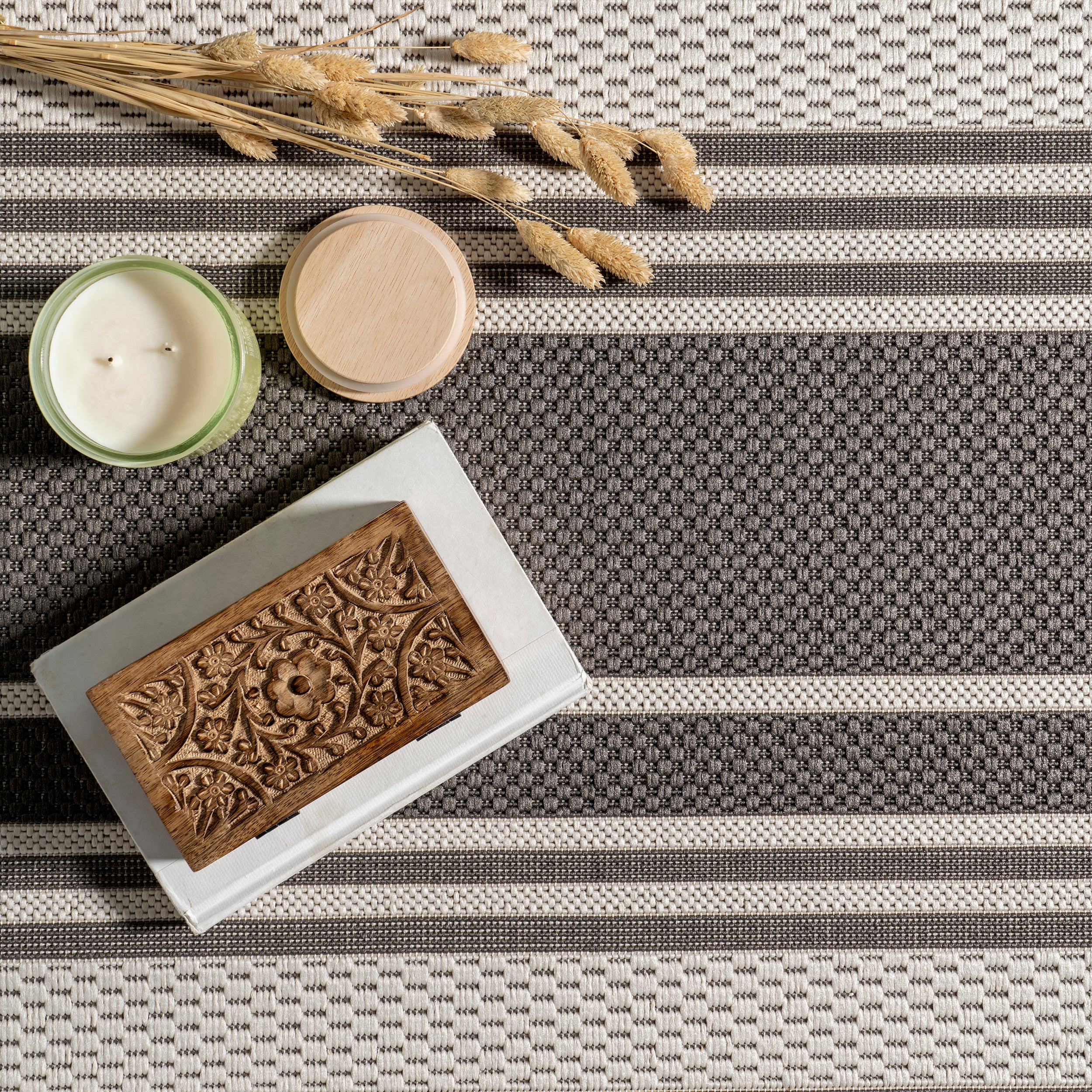 Romy Striped Indoor/Outdoor Area Rug - Image 26