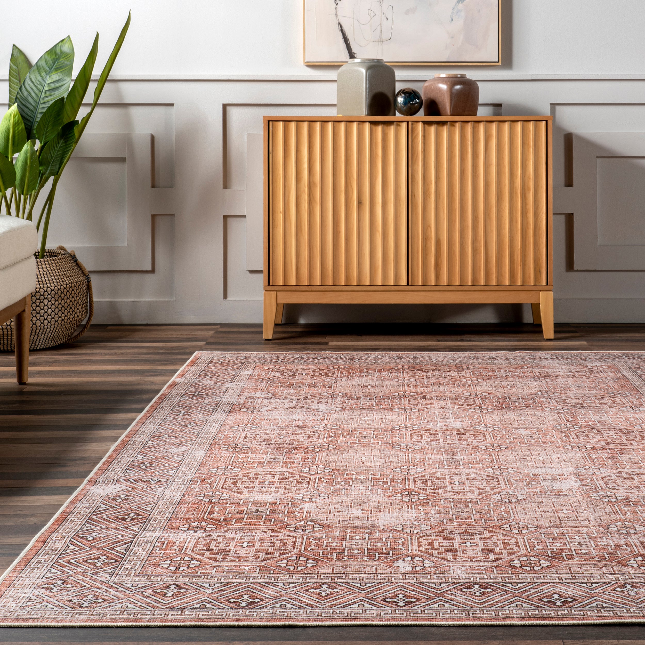 Xenia Faded Transitional Machine Washable Area Rug - Image 17