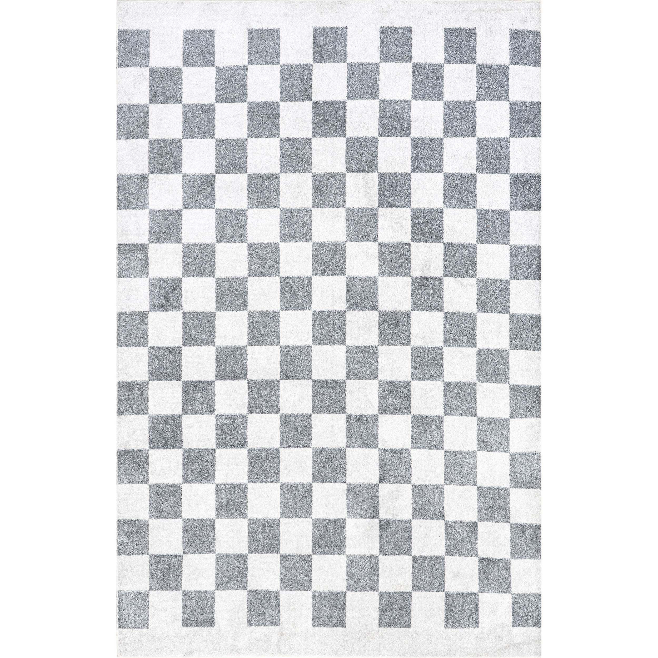 Naya Checkered Machine Washable Area Rug - Image 11