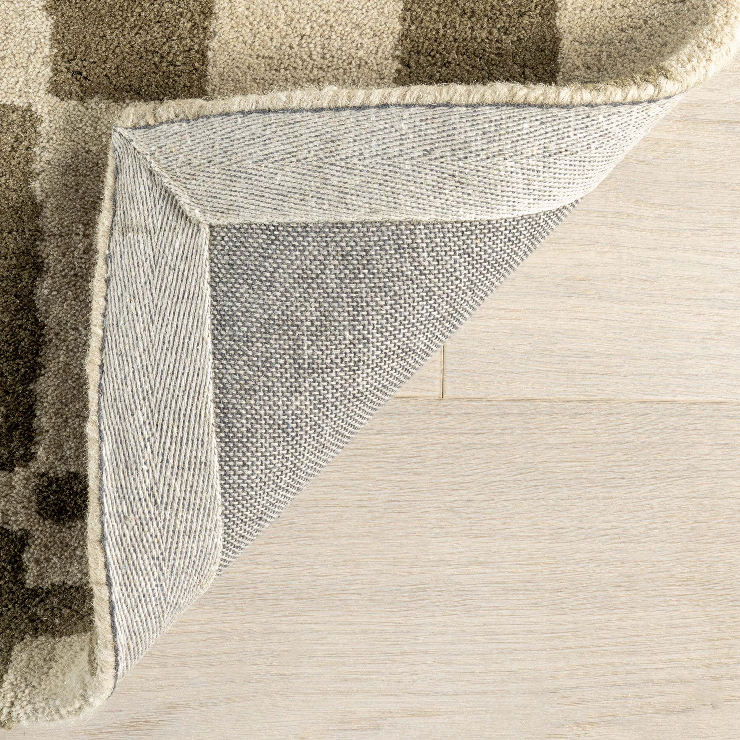 Kia Checkerboard Wool Area Rug - Image 8