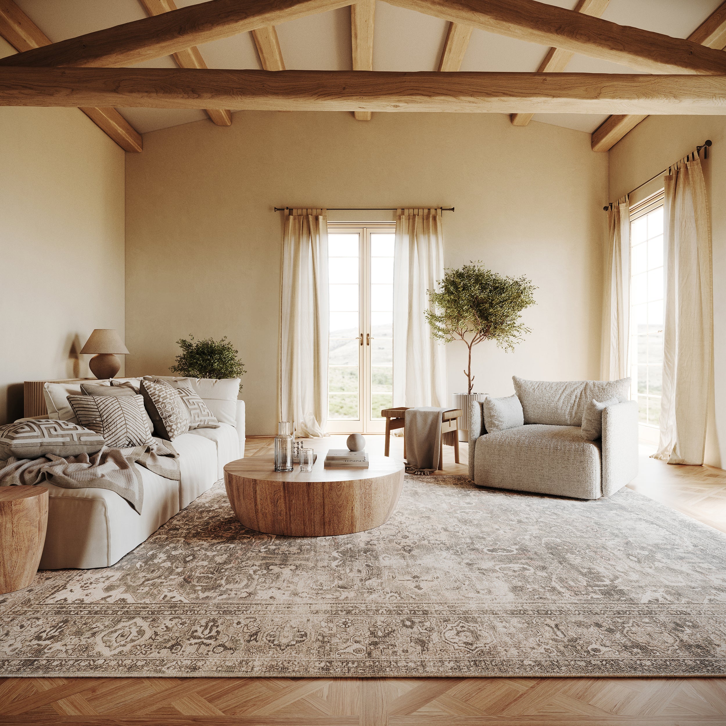 Nuloom Coraleen Antiqued Jute-Blend Area Rug - Image 2