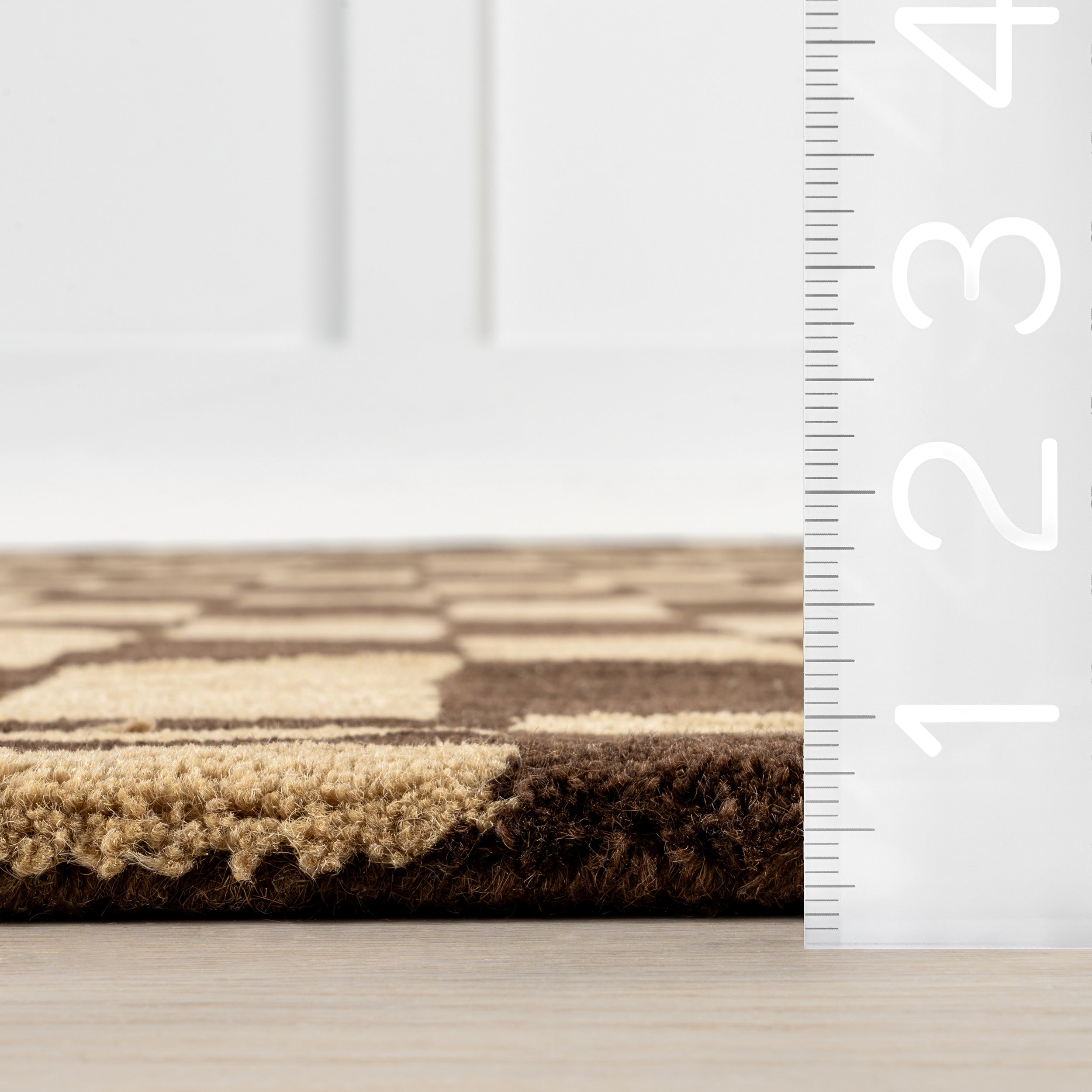 Kia Checkerboard Wool Area Rug - Image 11