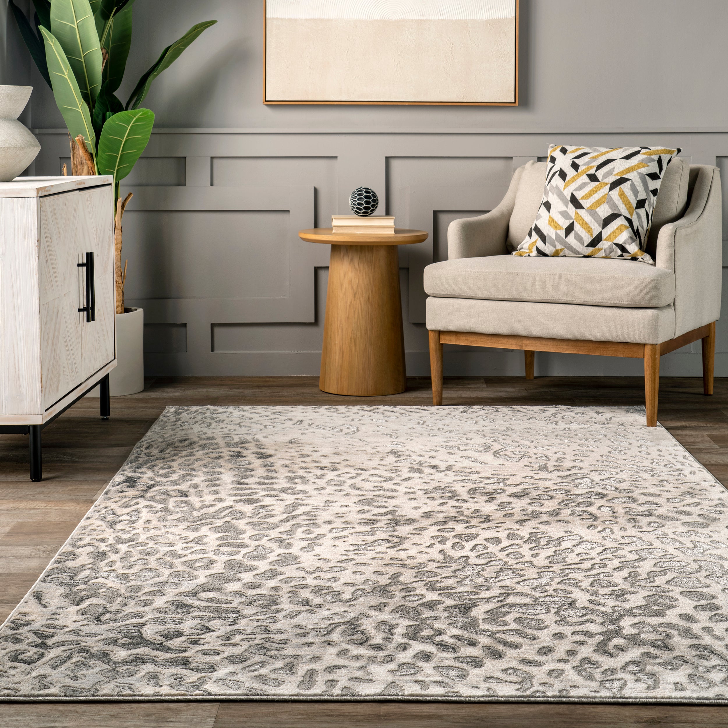 Taisha Cheetah Print Area Rug - Image 8