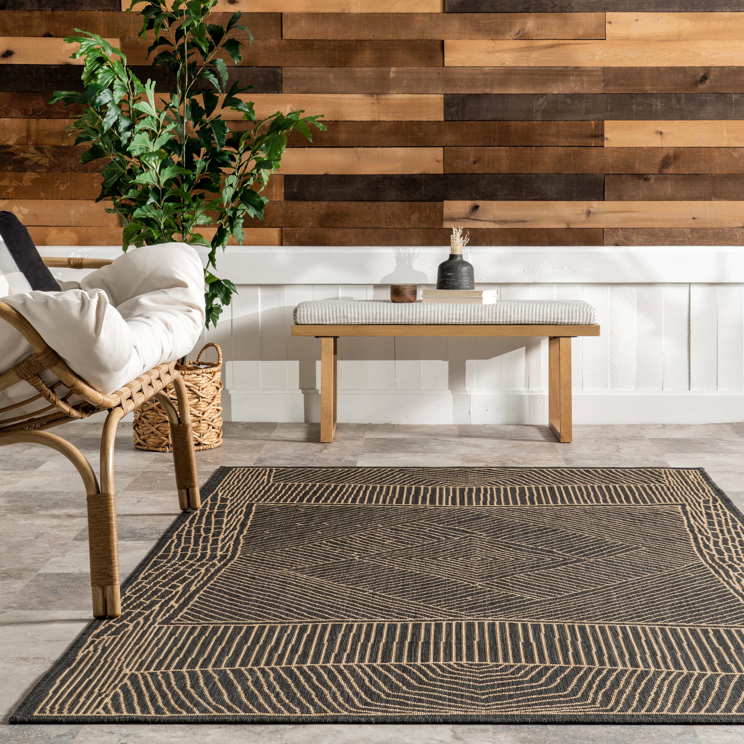 Myrna Geometric Indoor/Outdoor Area Rug - Image 8