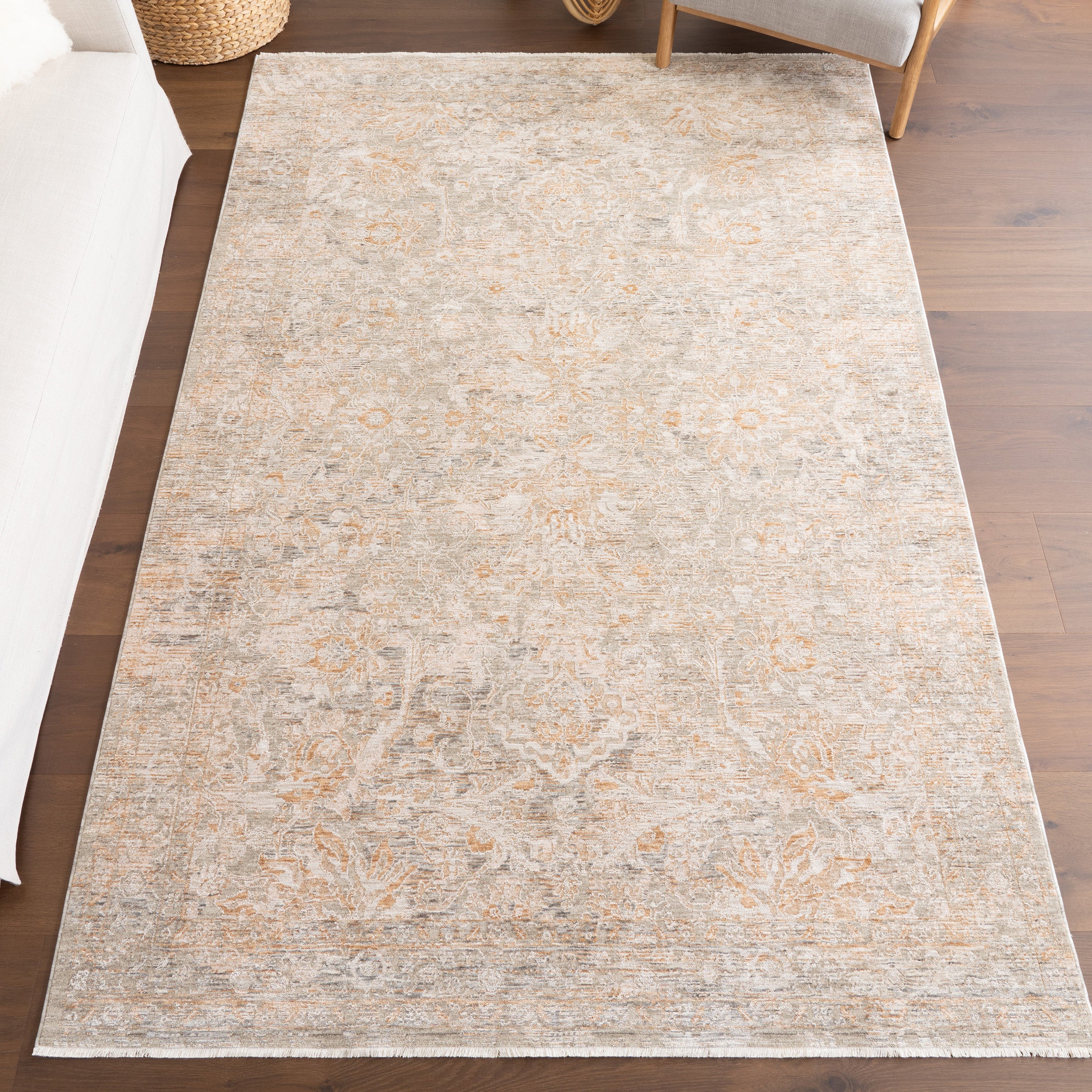 Kriti Medallion Fringe Area Rug - Image 2