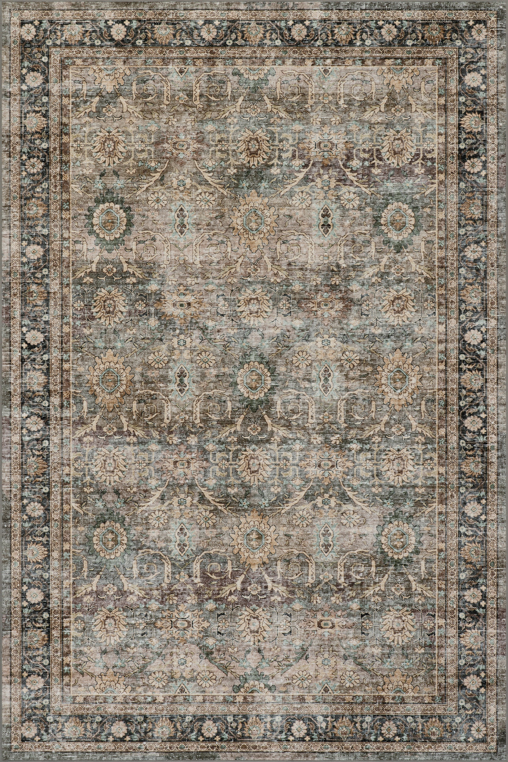 Nuloom Azrielle Traditional Floral Washable Area Rug - Image 8