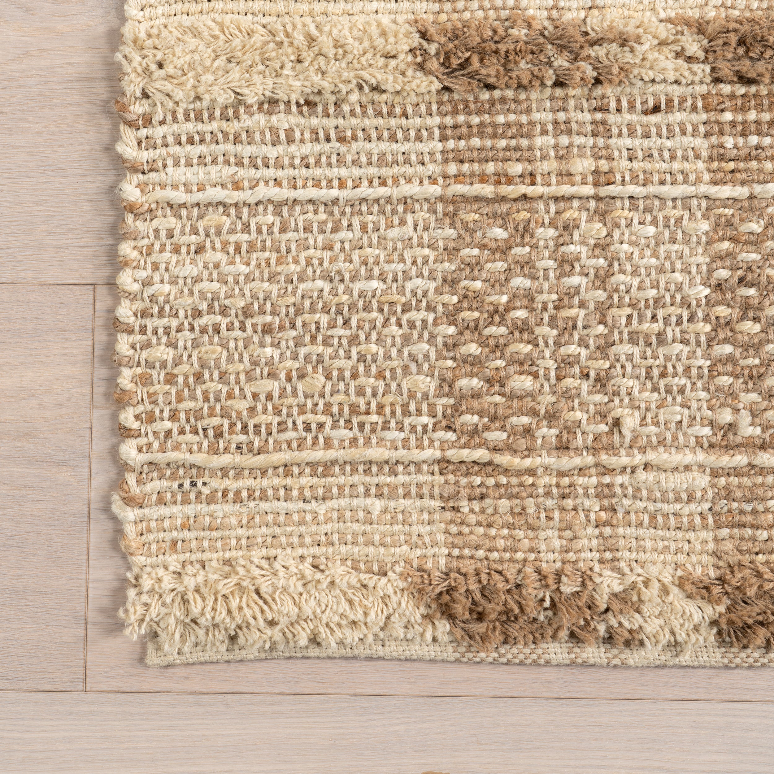 Blakley Textured Plaid Jute Area Rug - Image 5