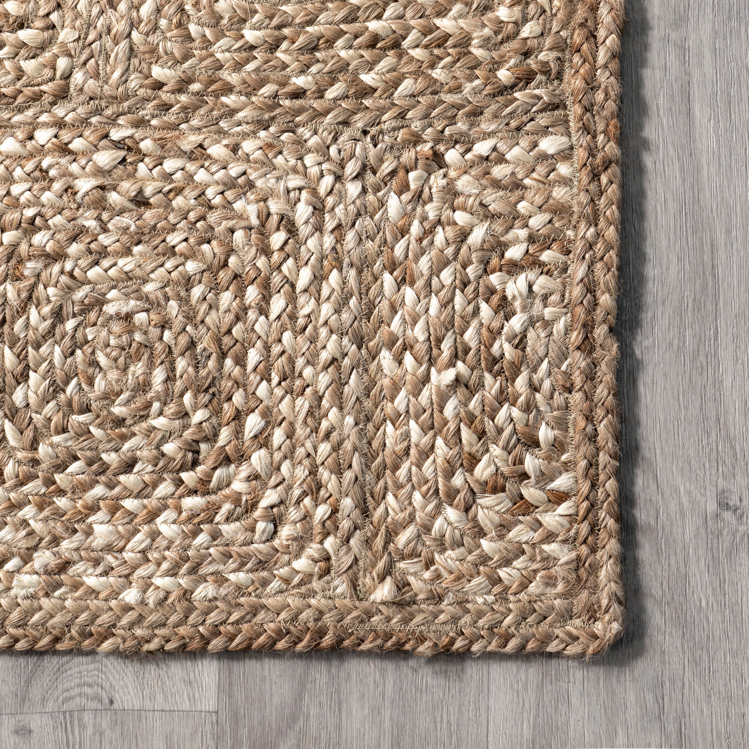 Leva Square Tiled Jute Area Rug - Image 5